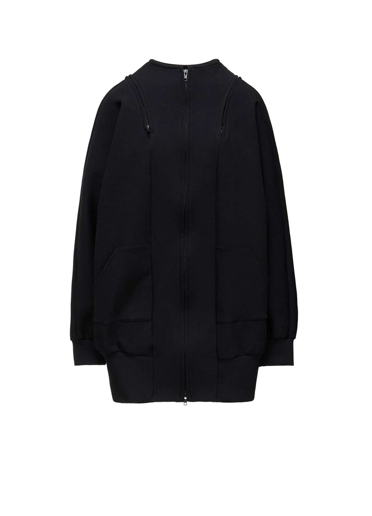 DOUBLE FACE JERSEY LONG ZIP BLOUSON