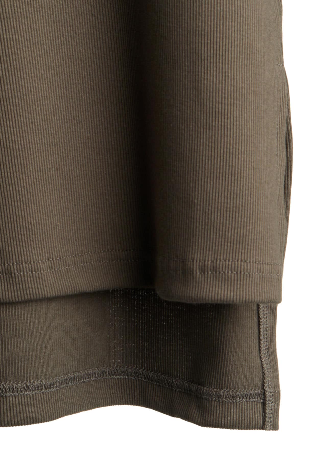 C/ RIB LAYERED DETAIL T SHIRT