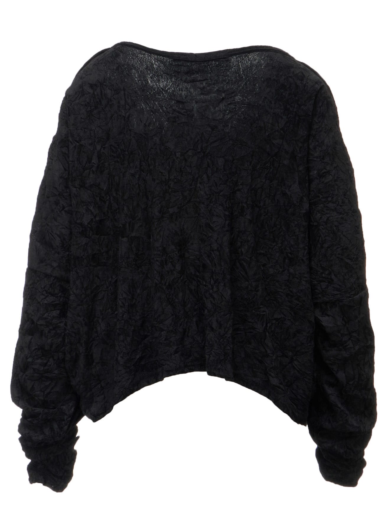 FLOCKED TULLE SHOULDER OPEN SHORT T