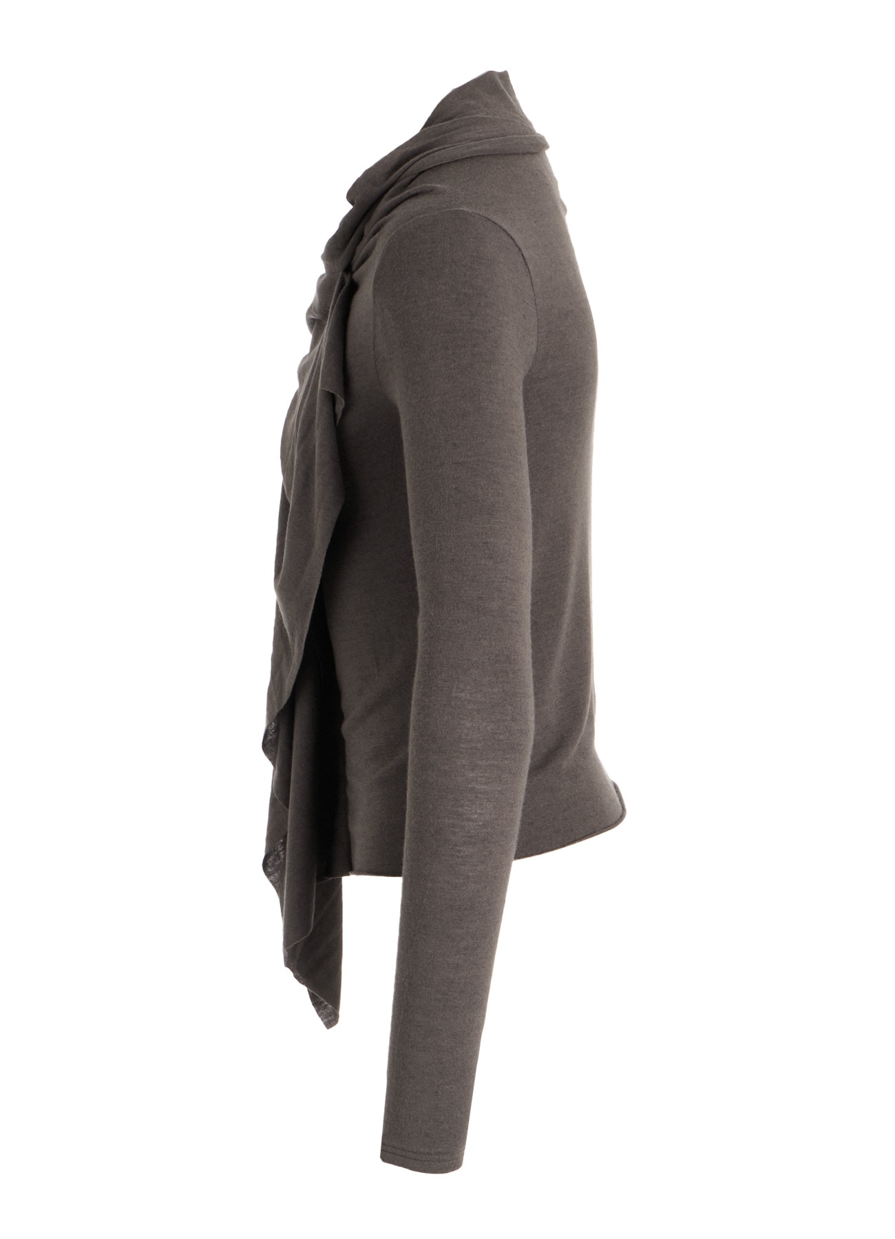 GAUZE STRETCH JERSEY FRONT DRAPE T