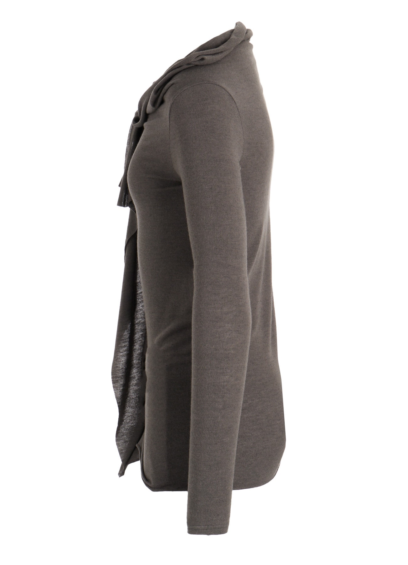 GAUZE STRETCH JERSEY DRAPED T