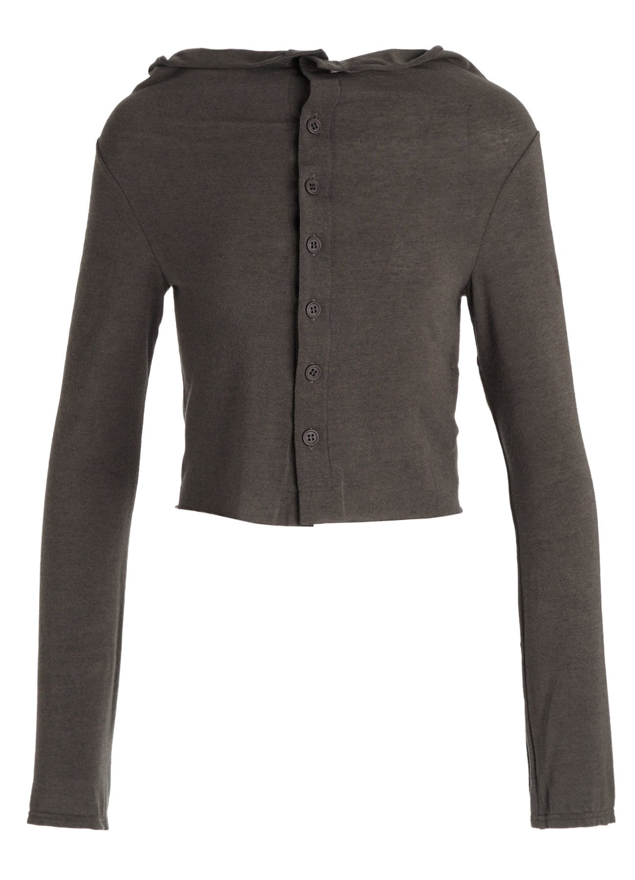 GAUZE STRETCH JERSEY DRAPED CARDIGAN