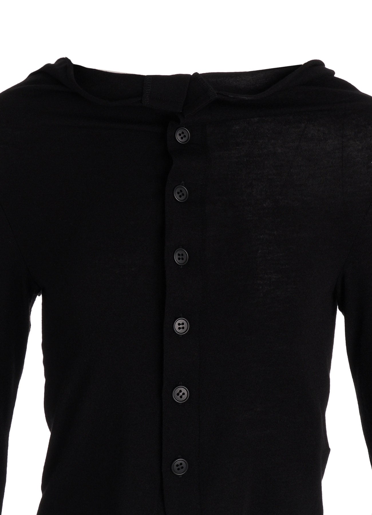 GAUZE STRETCH JERSEY DRAPED CARDIGAN