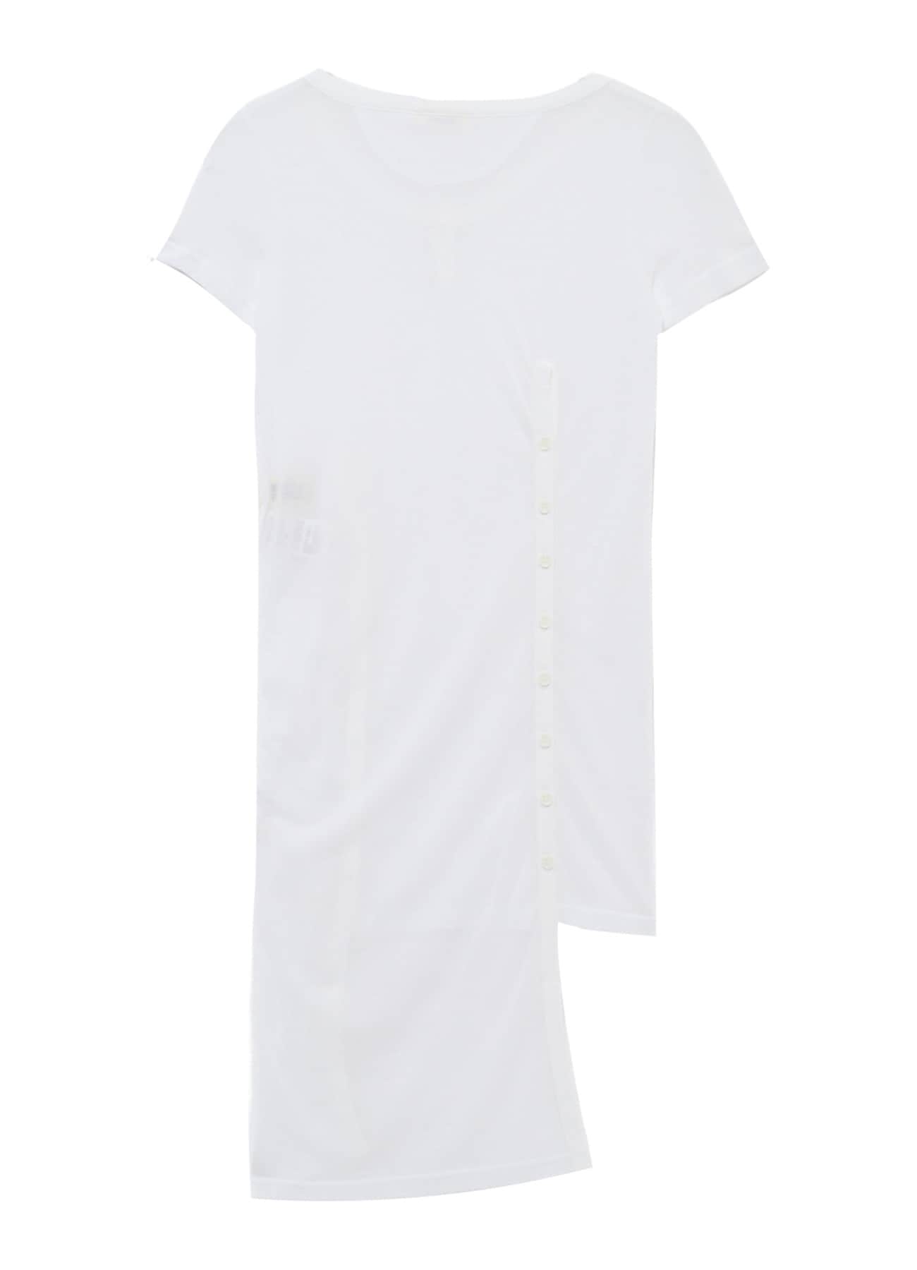 トマ爺 HIGH TWIST JERSEY KEY NECK SIDE SLIT(S White): LIMI feu｜THE SHOP