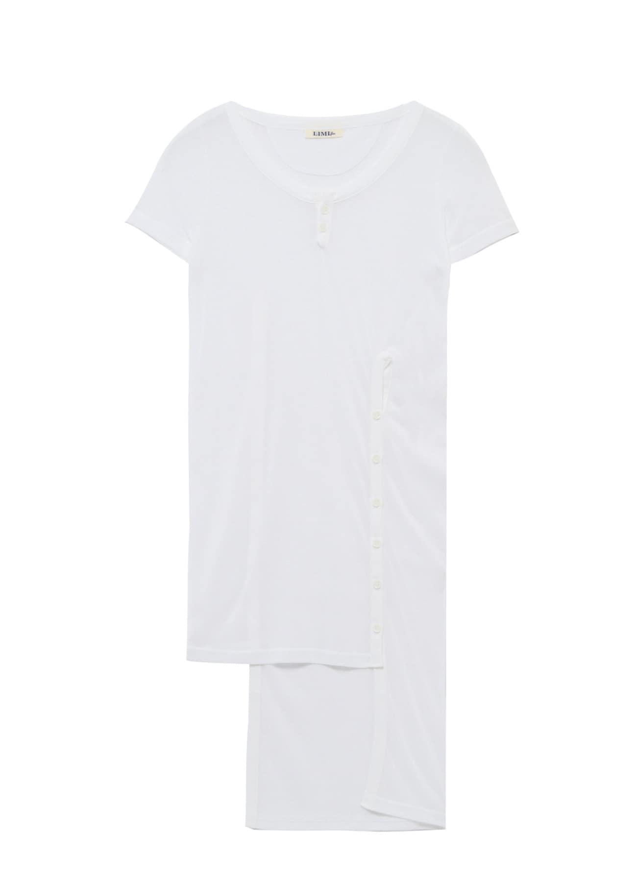 HIGH TWIST JERSEY KEY NECK SIDE SLIT