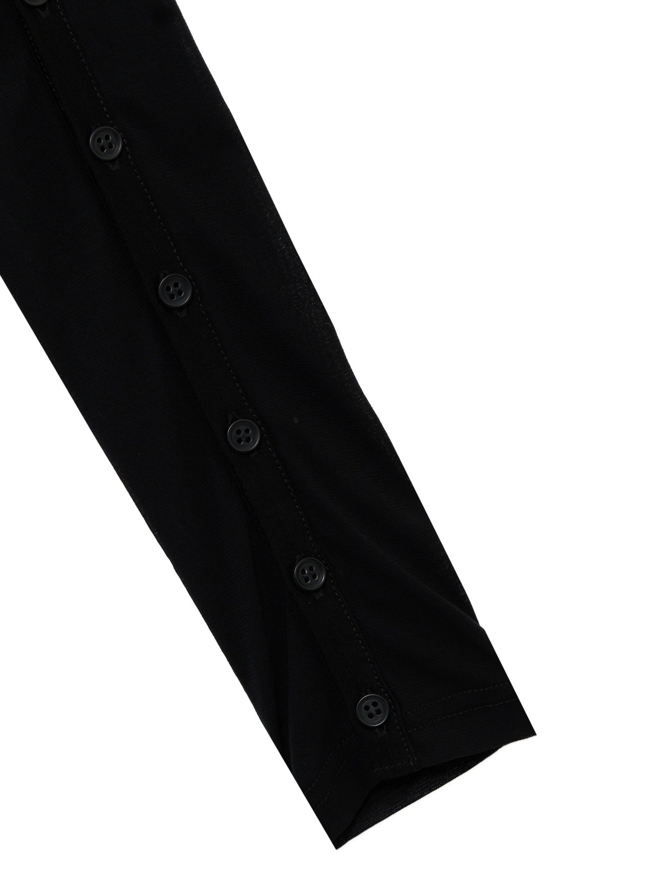 HIGH-TWIST JERSEY BUTTON SLEEVE CARDIGAN