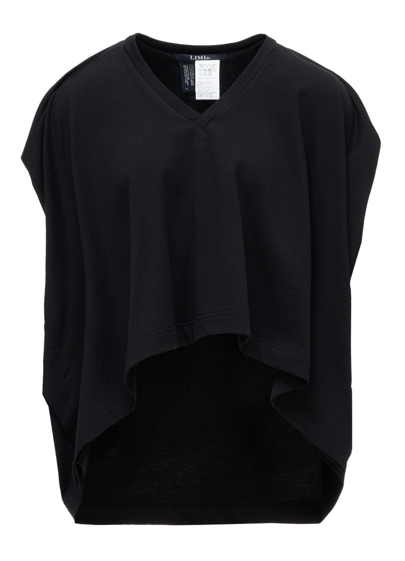 FRENCH TERRY V NECK RAGLAN(S Black): LIMI feu｜THE SHOP YOHJI YAMAMOTO