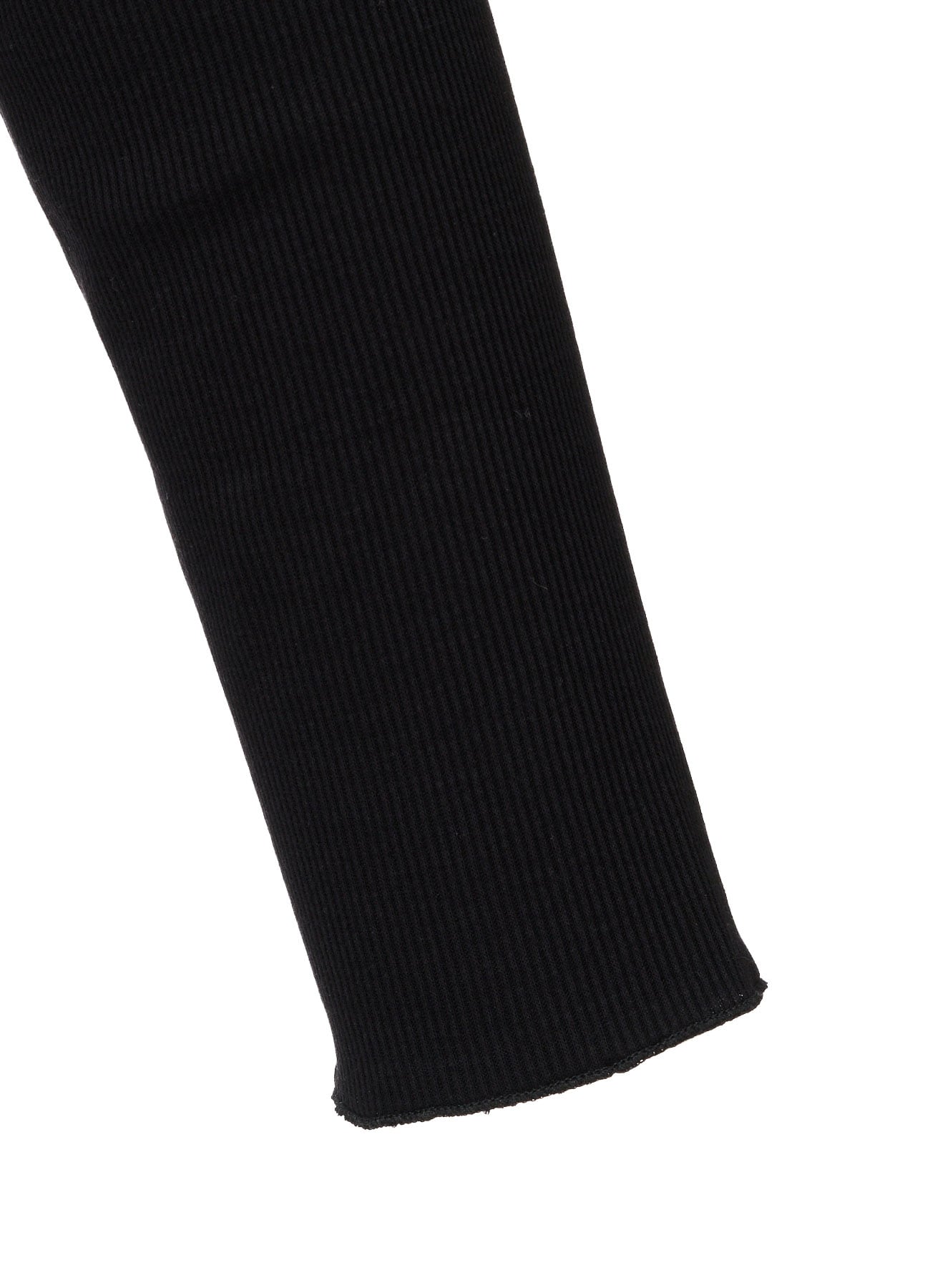LYOCELL / COTTON RIB HEM DESIGN LONG T-SHIRT