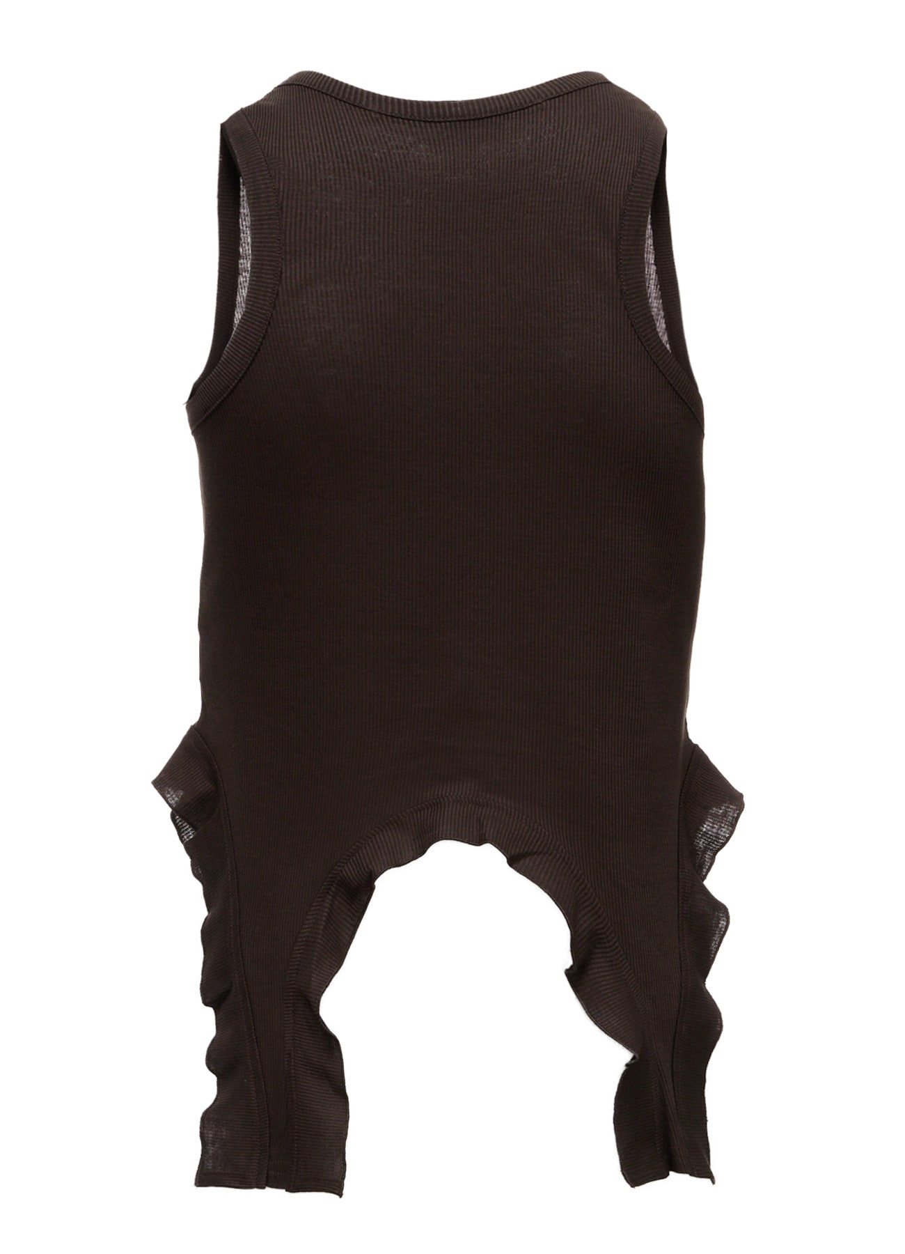 LYOCELL / COTTON RIB HEM DESIGN TANK TOP