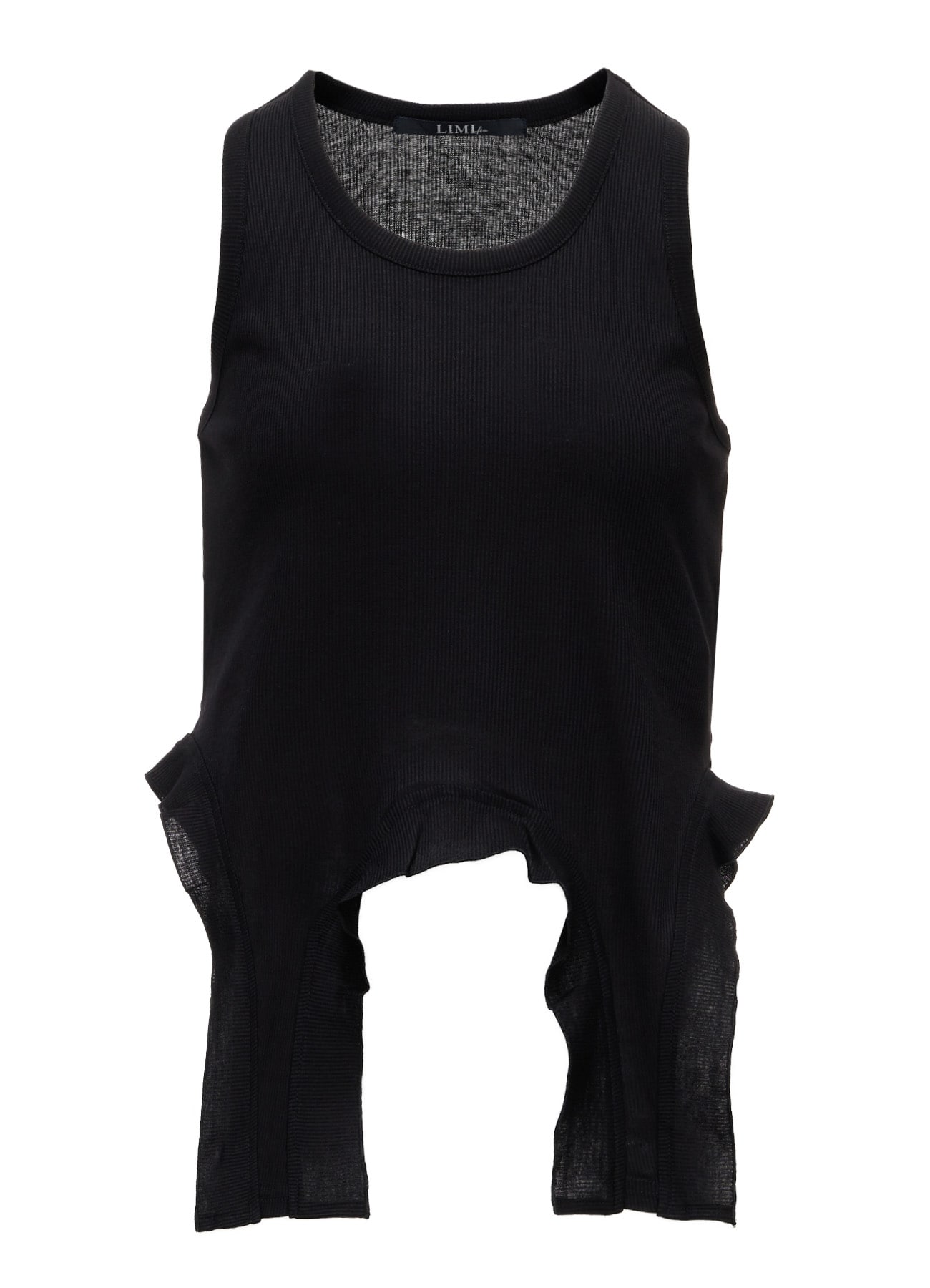 LYOCELL / COTTON RIB HEM DESIGN TANK TOP