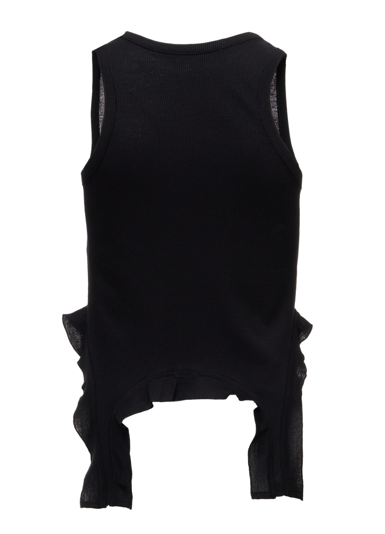 LYOCELL / COTTON RIB HEM DESIGN TANK TOP