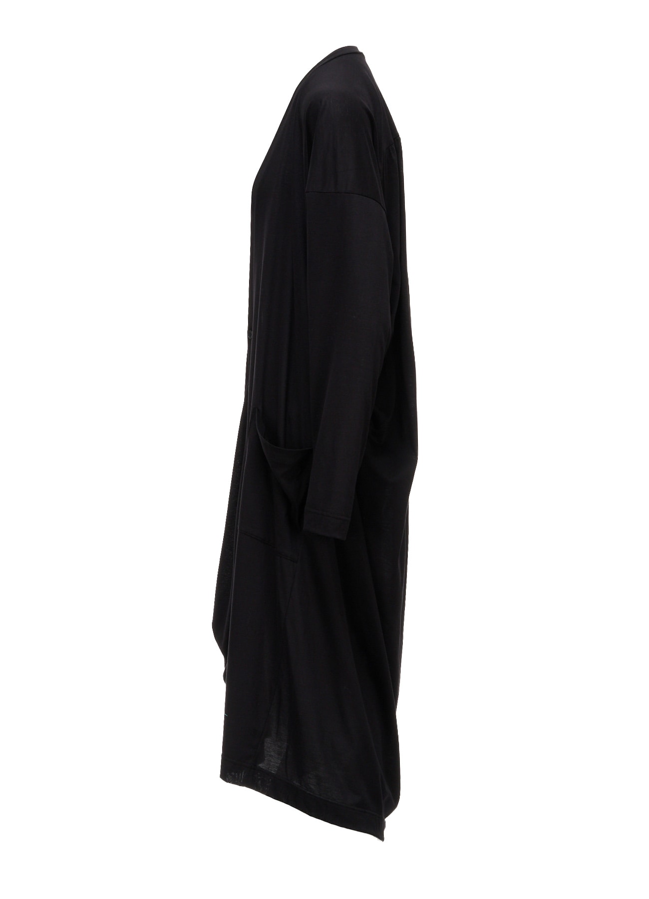 CELLULOSE/C JERSEY DROP-SHOULDER CARDIGAN(S Black): LIMI feu｜THE