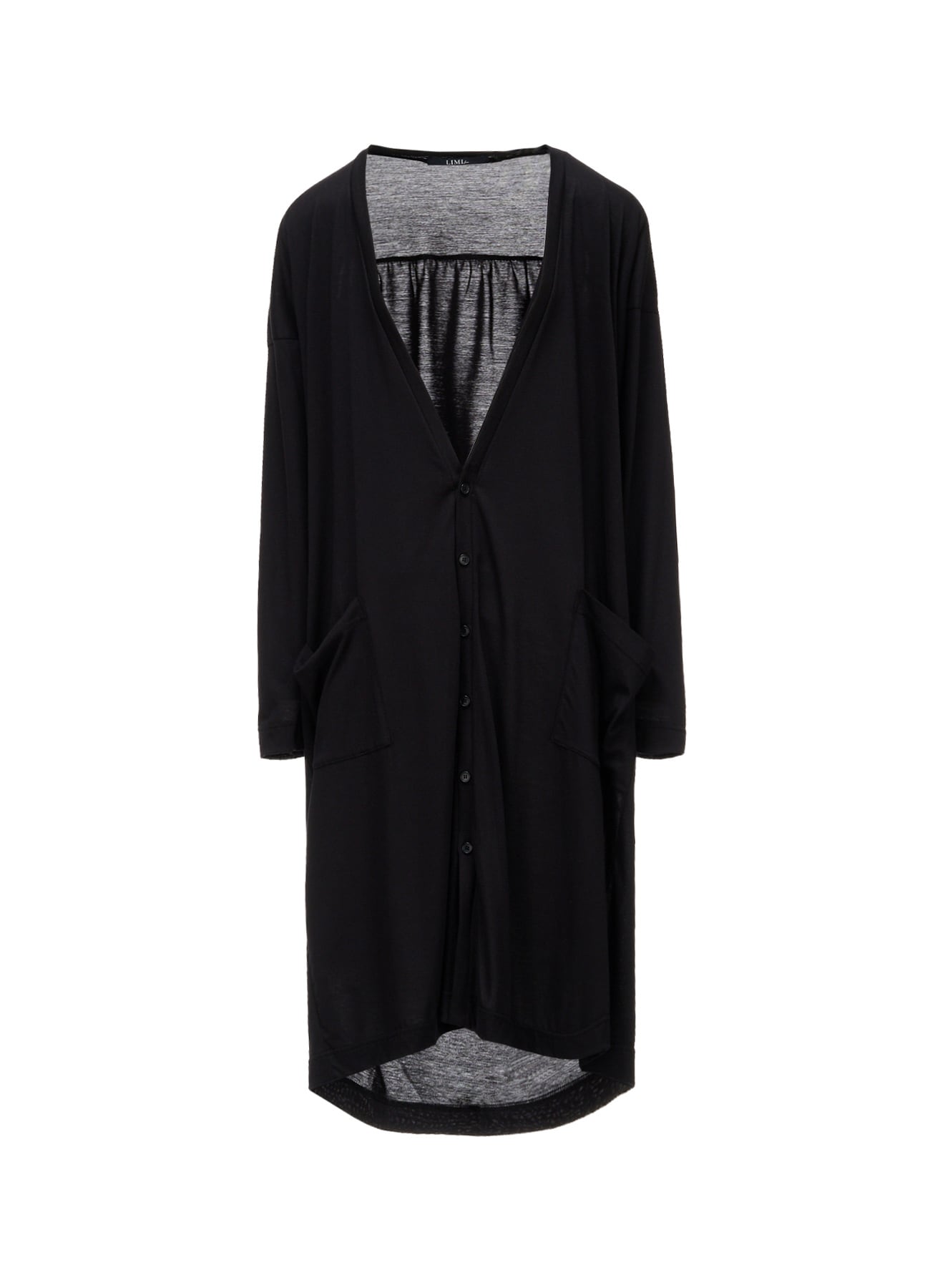 CELLULOSE/C JERSEY DROP-SHOULDER CARDIGAN(S Black): LIMI feu｜THE