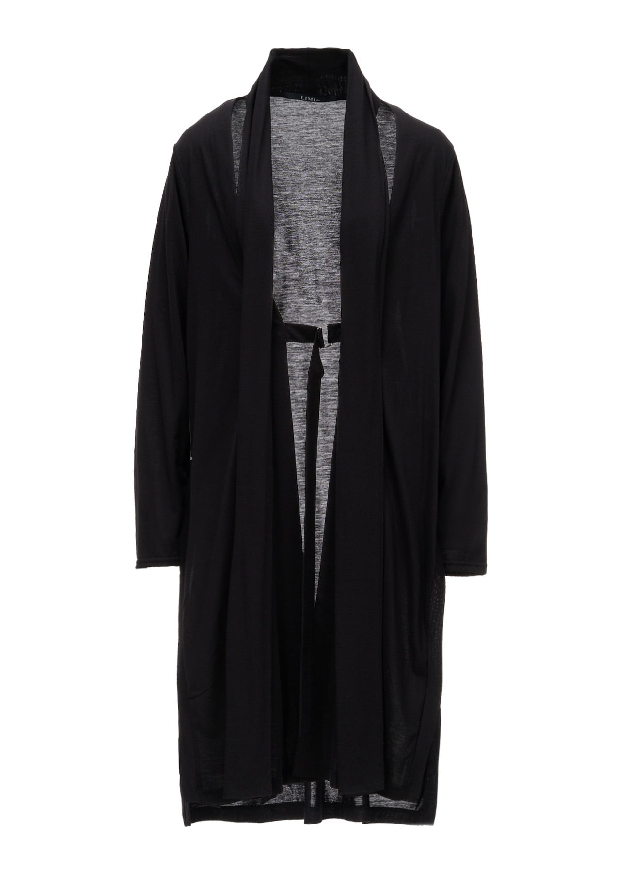 CELLULOSE/C JERSEY STOLE CARDIGAN(S Black): LIMI feu｜THE SHOP