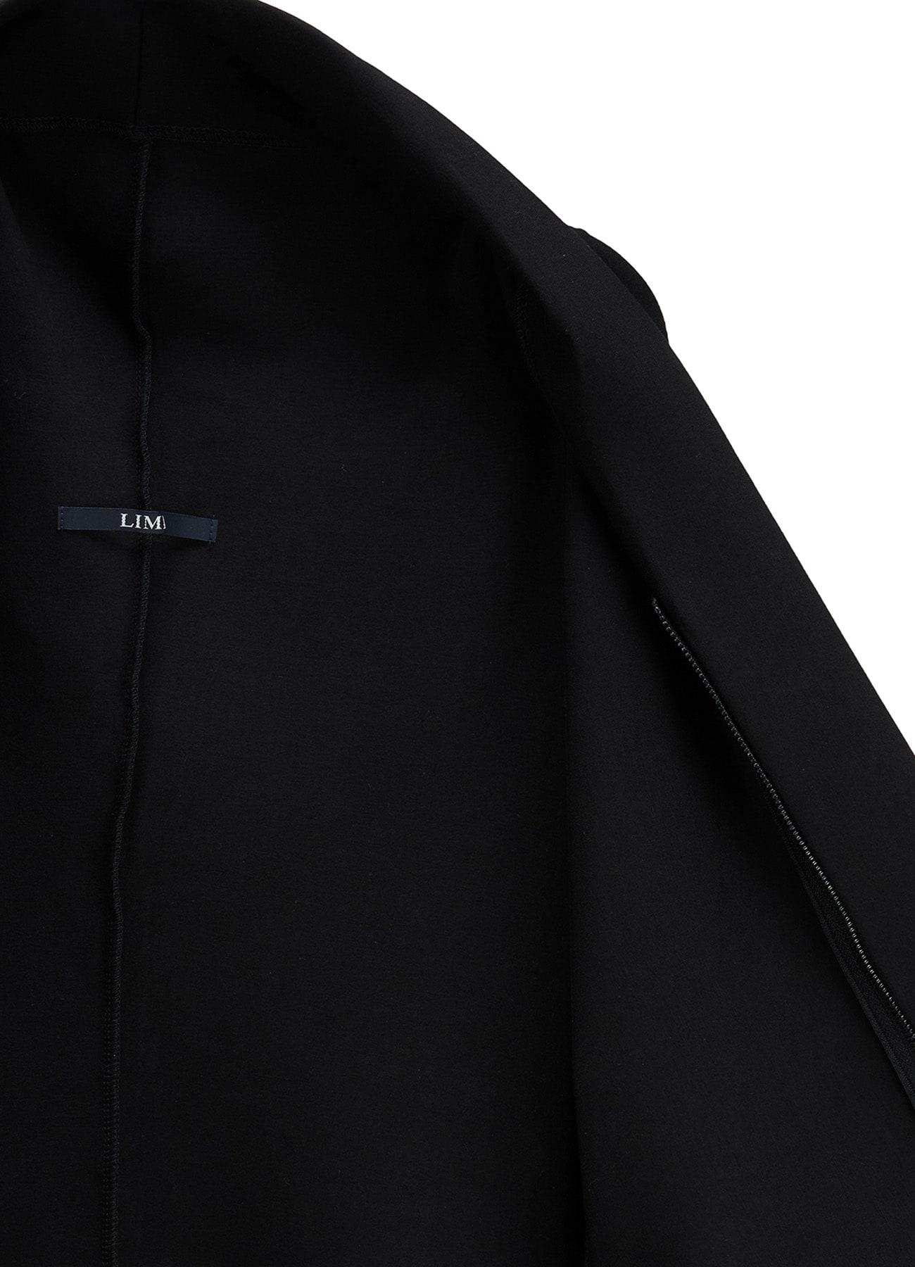 DOUBLE FACE JERSEY DRAPED LONG COAT