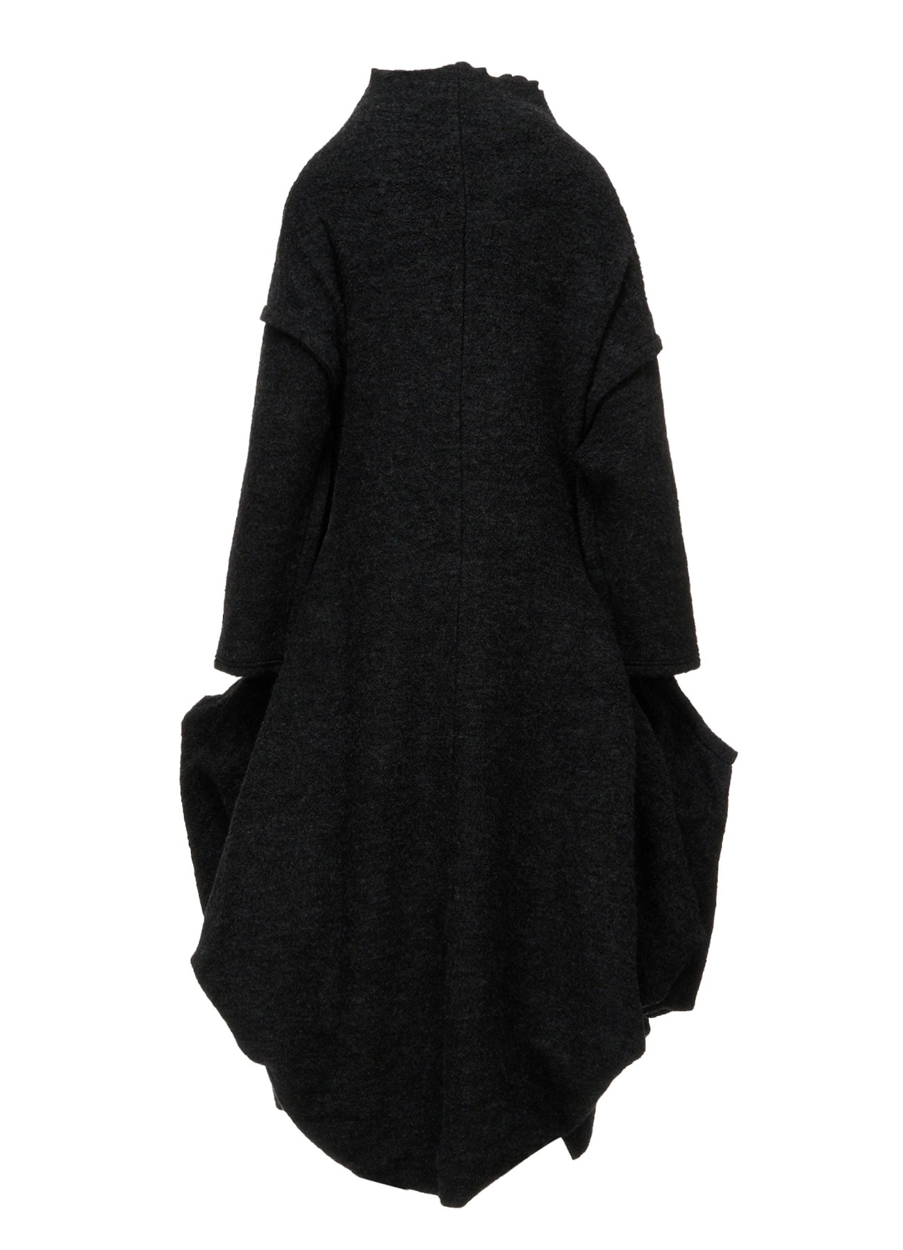 W/PE SHEEP PILE DRAPED LONG COAT(S Charcoal): LIMI feu｜THE SHOP