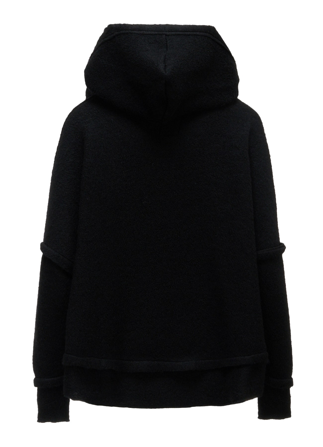 W/PE SHEEP PILE OUT SEAM DESIGN JACKET(S Black): LIMI feu｜THE