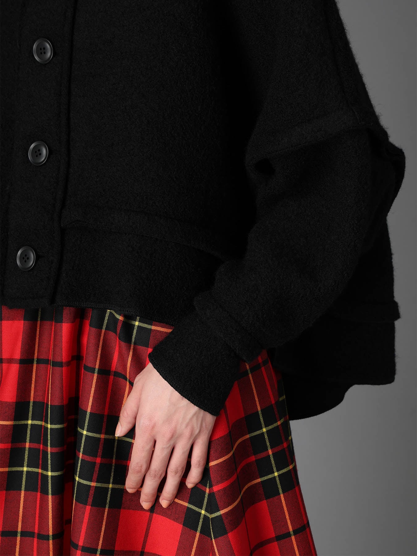 W/PE SHEEP PILE OUT SEAM DESIGN JACKET