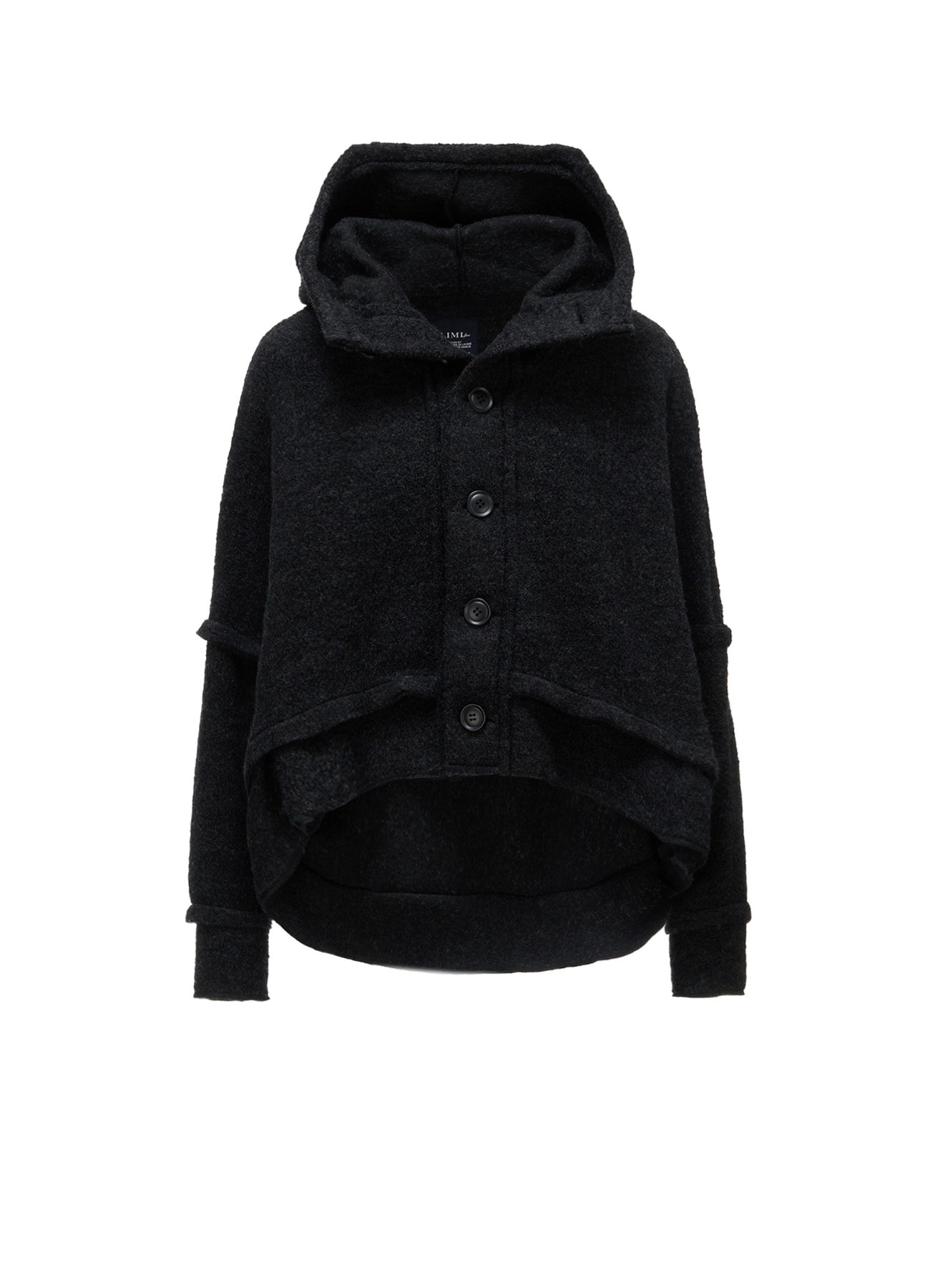 W/PE SHEEP PILE OUT SEAM DESIGN JACKET(S Black): LIMI feu｜THE