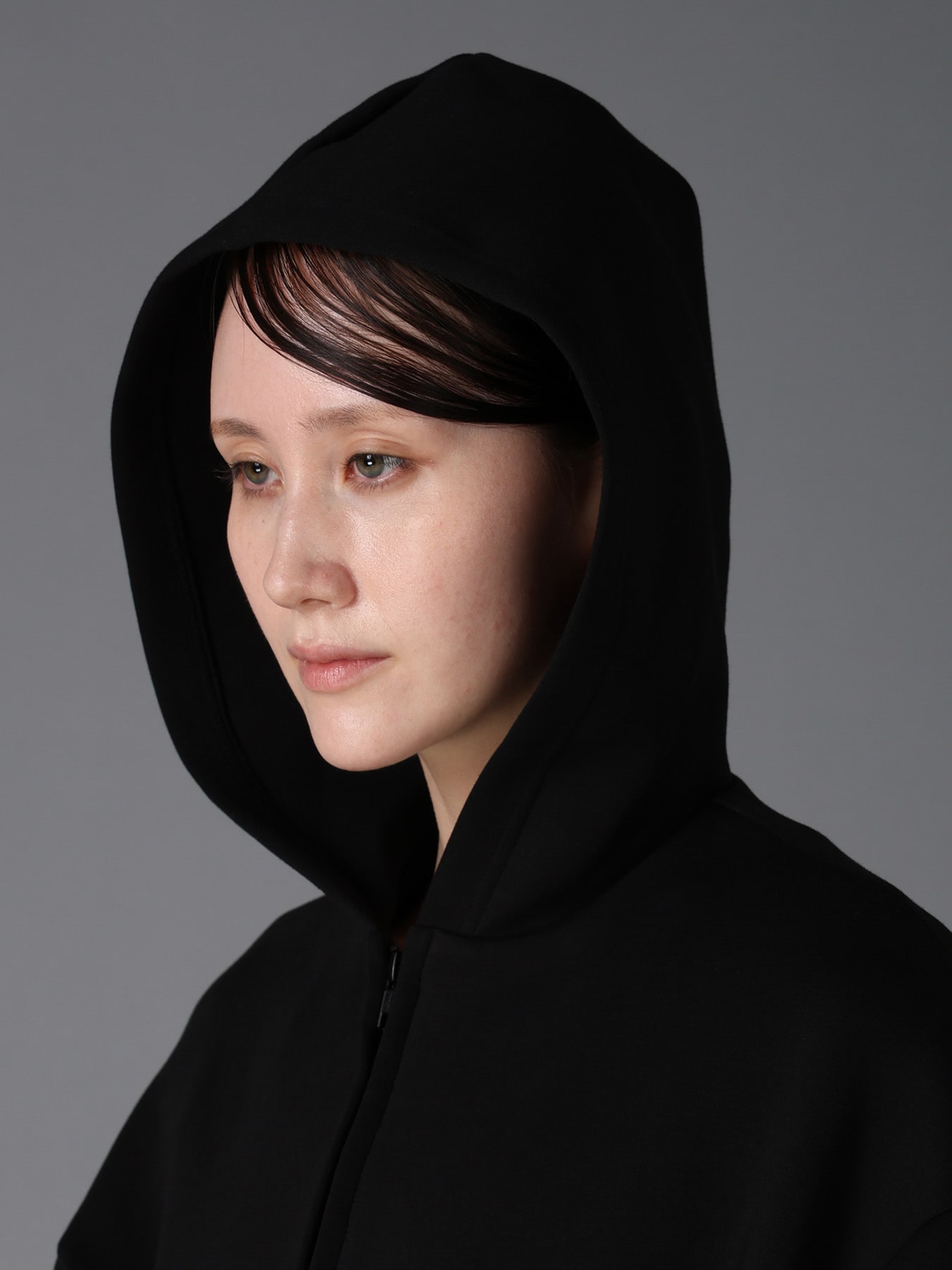 DOUBLE FACE JERSEY PARKA STYLE JUMPSUIT
