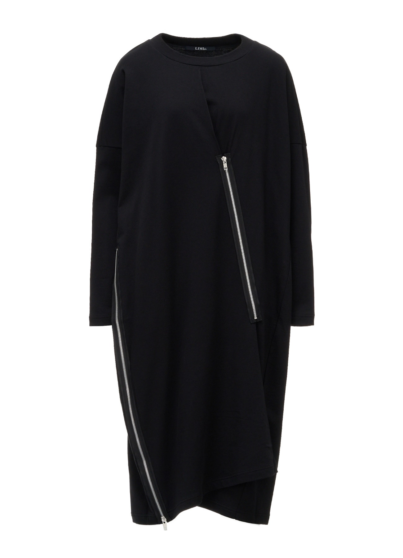 FRENCH TERRY ZIP LONG TUNIC TOP