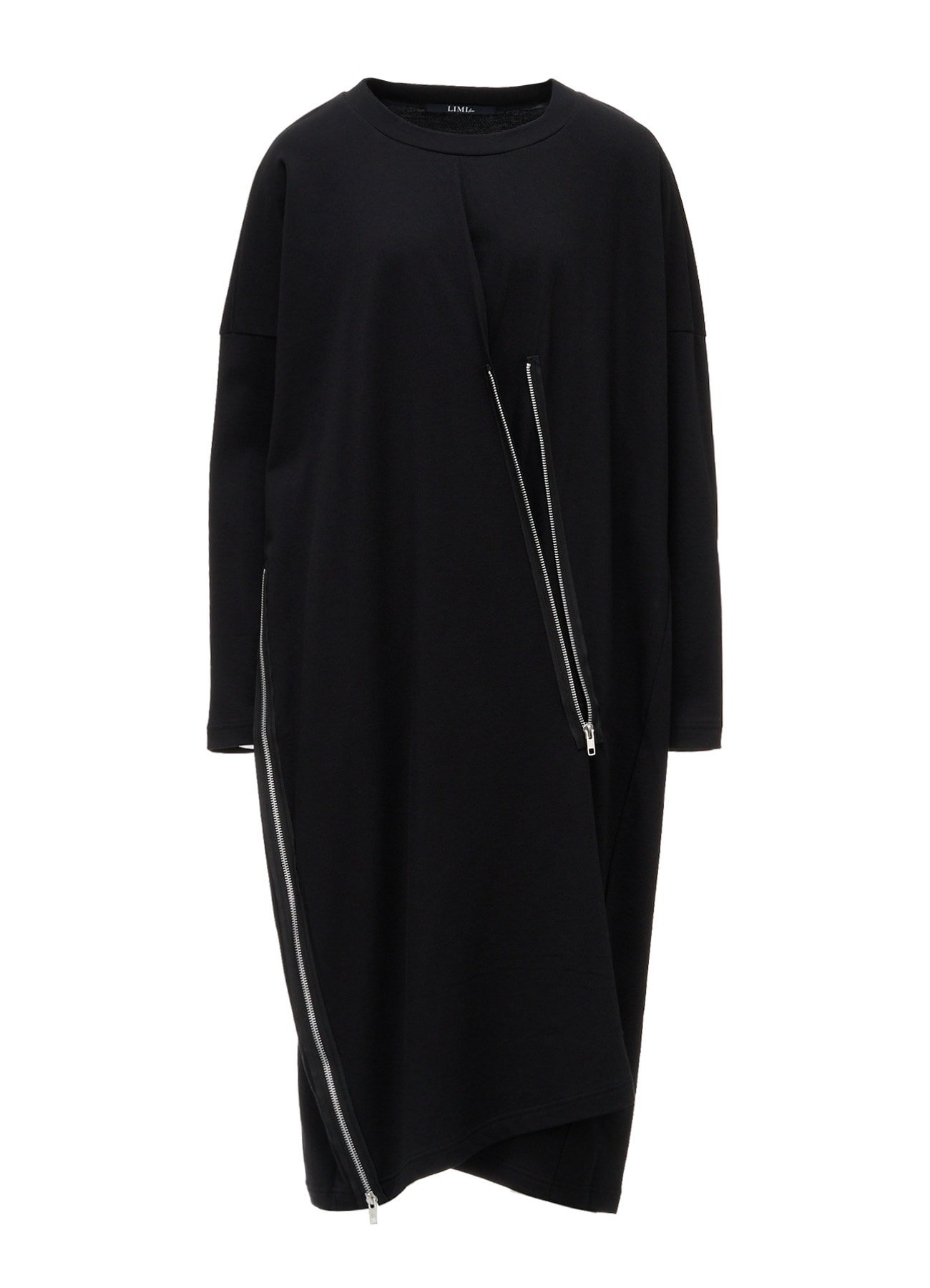 FRENCH TERRY ZIP LONG TUNIC TOP