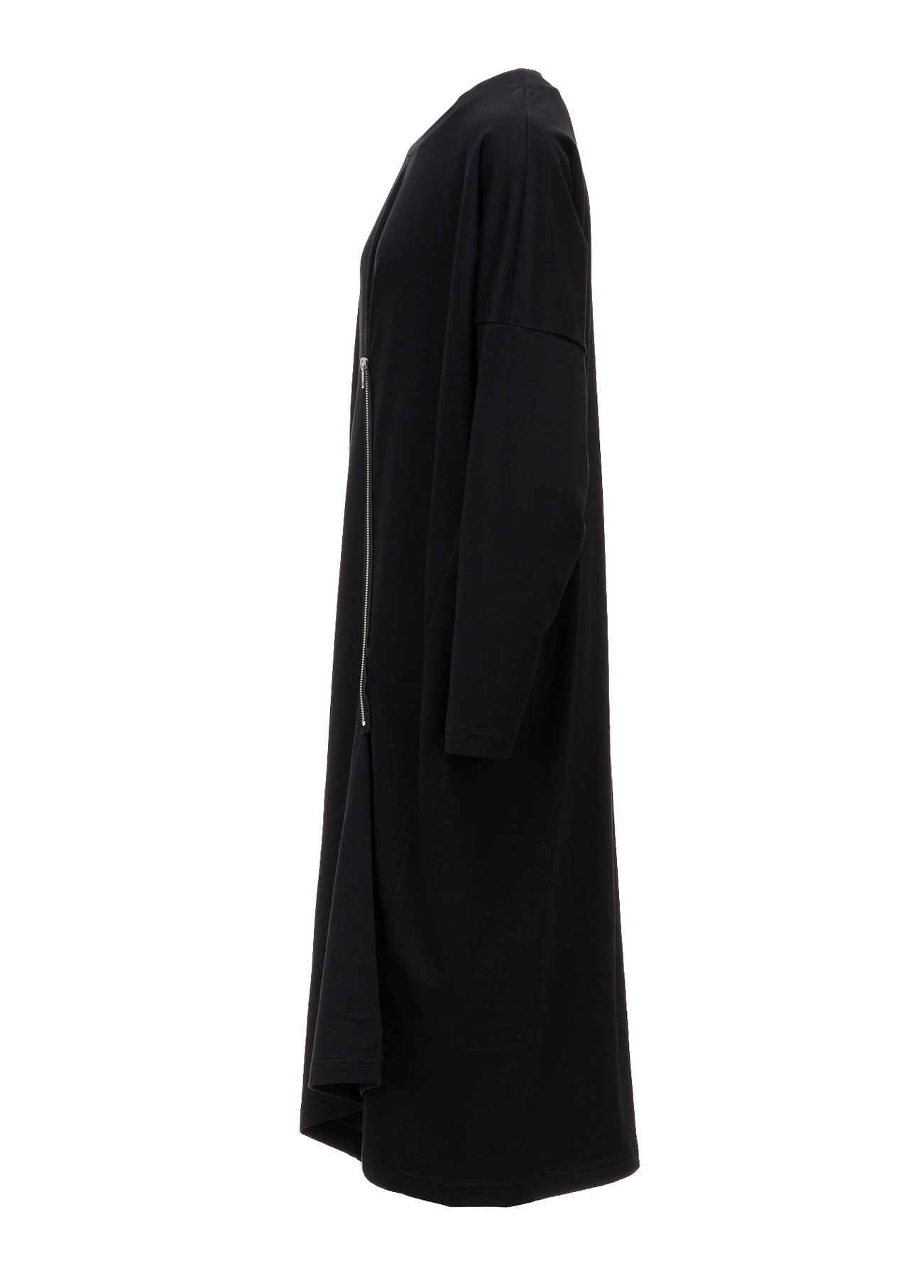 FRENCH TERRY ZIP LONG TUNIC TOP