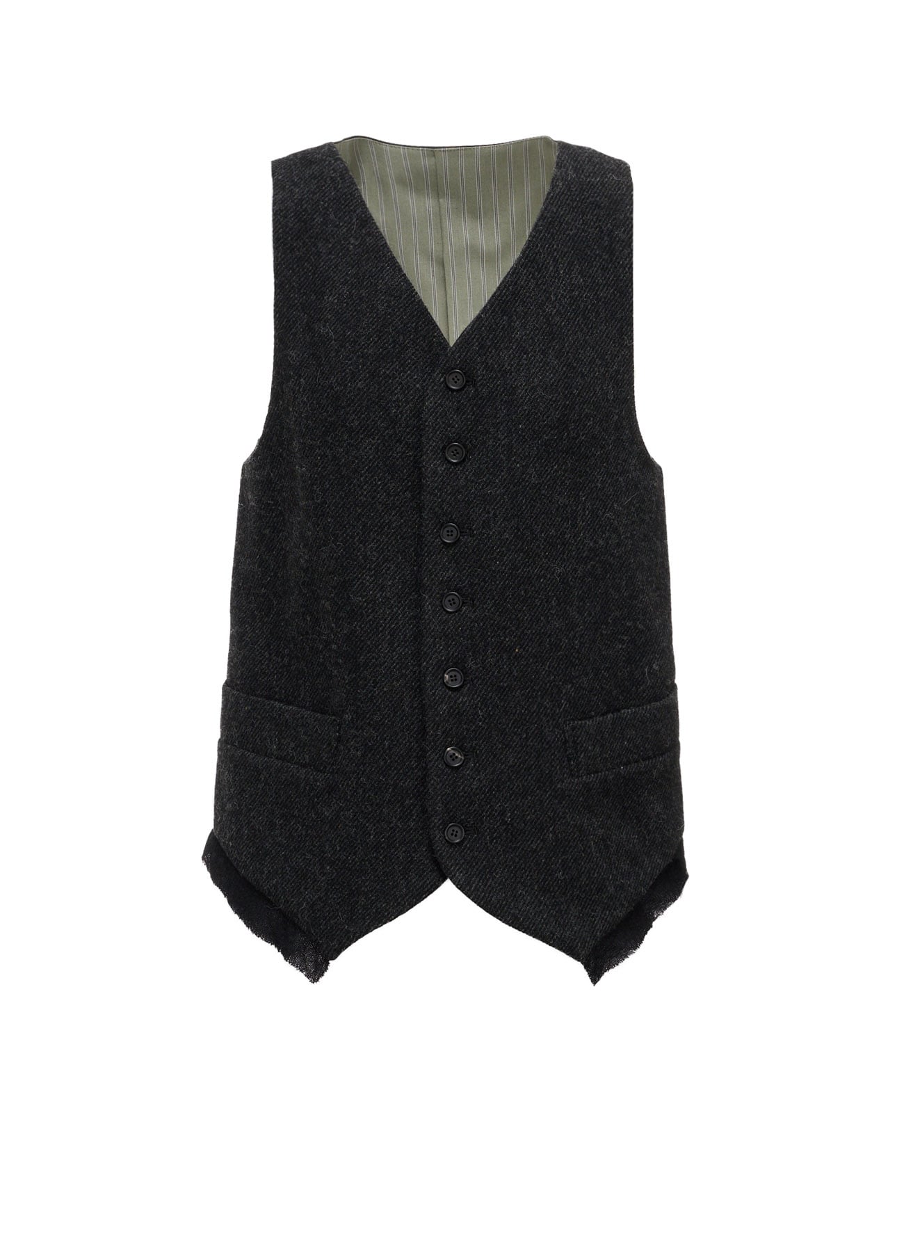 TOP DYED TWEED SINGLE VEST