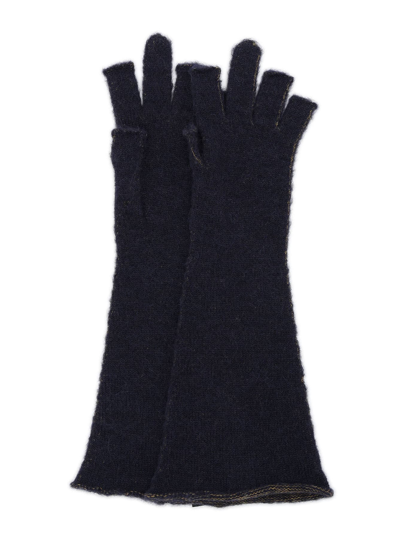 W/P SOFT KNIT FLARED MIDDLE FINGERLESS GLOVES