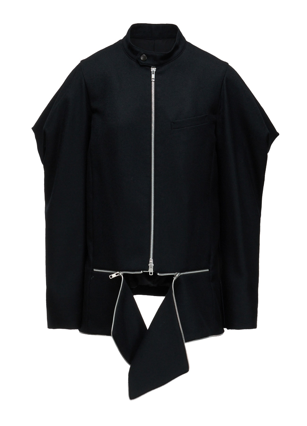 y's ブルゾン　ヨウジヤマモト limi feu mm6 y-3 sacai W/ SERGE STAND COLLAR BLOUSON(S Black): LIMI feu｜THE SHOP YOHJI