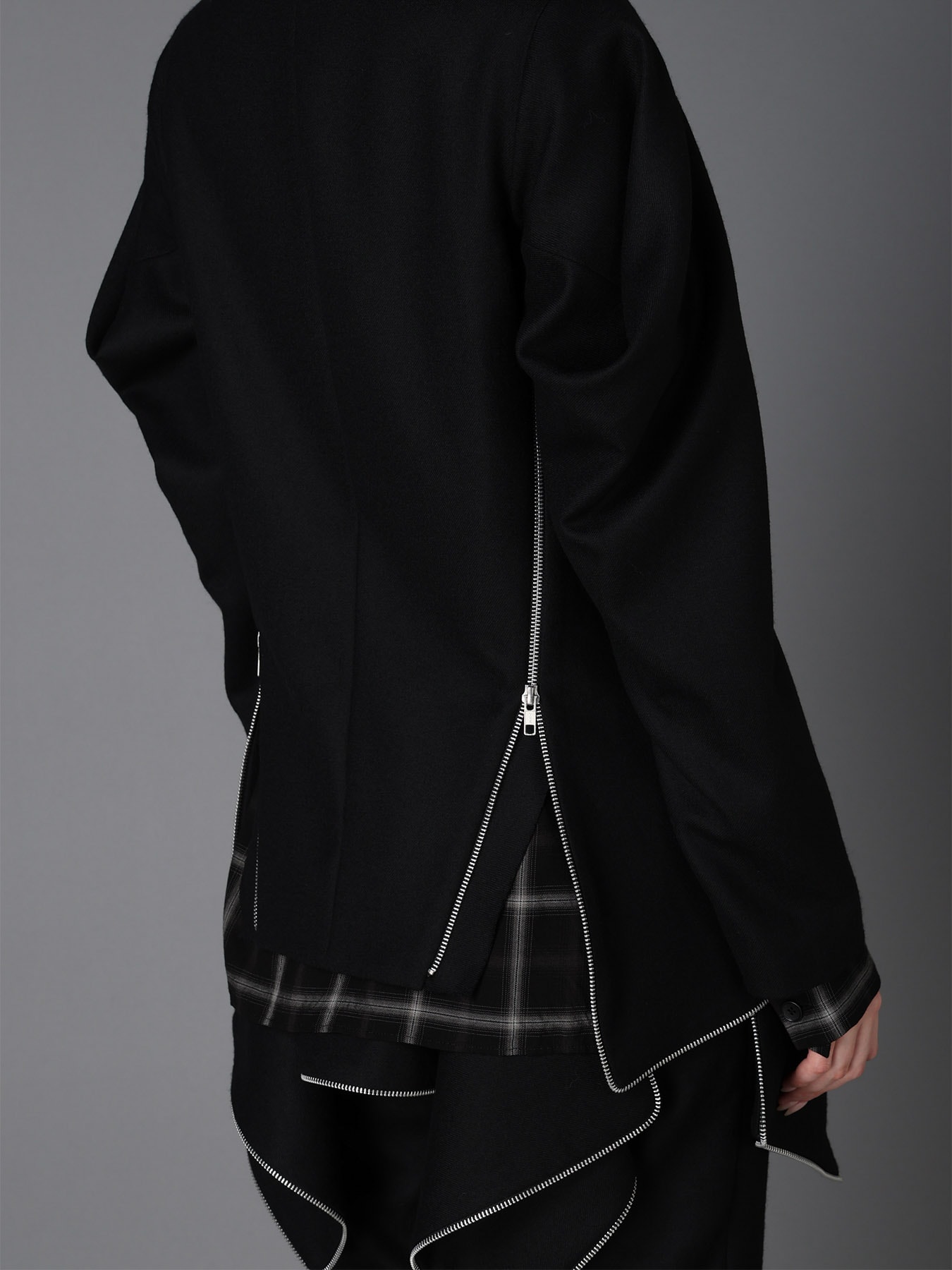 W/ SERGE STAND COLLAR BLOUSON(S Black): LIMI feu｜THE SHOP YOHJI