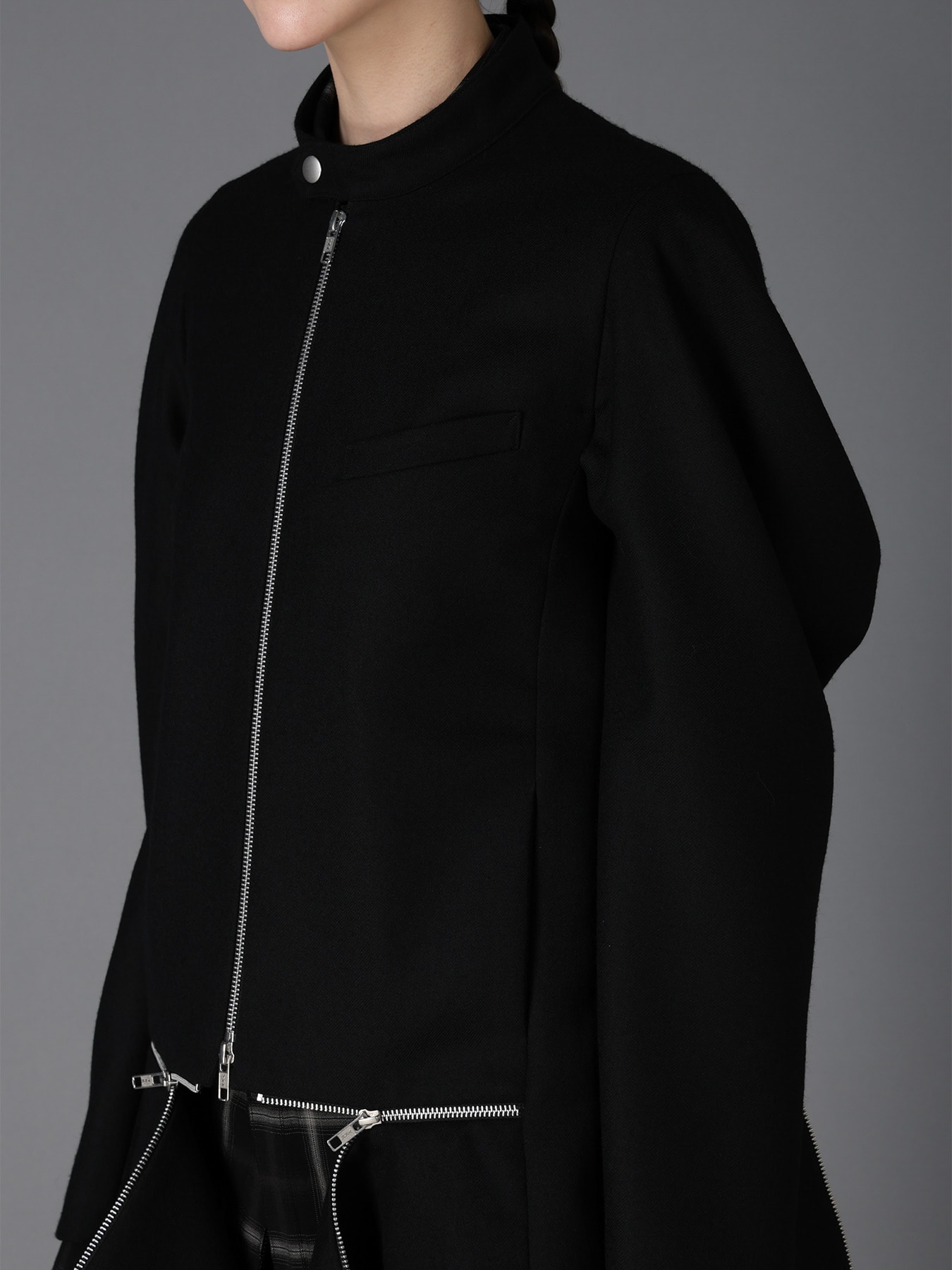 W/ SERGE STAND COLLAR BLOUSON(S Black): LIMI feu｜THE SHOP YOHJI
