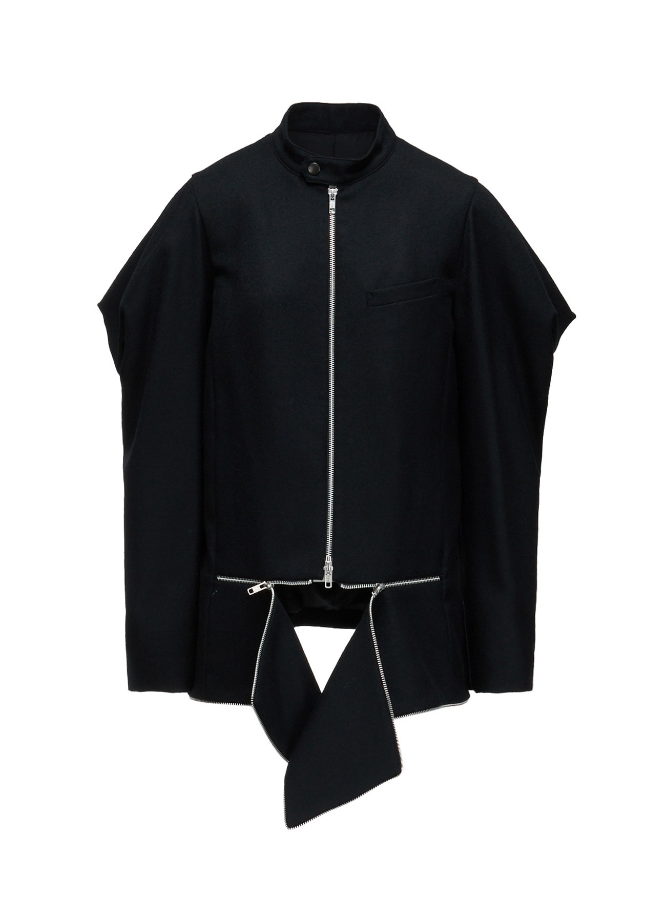 W/ SERGE ZIP PANEL BLOUSON(S Black): LIMI feu｜THE SHOP YOHJI YAMAMOTO