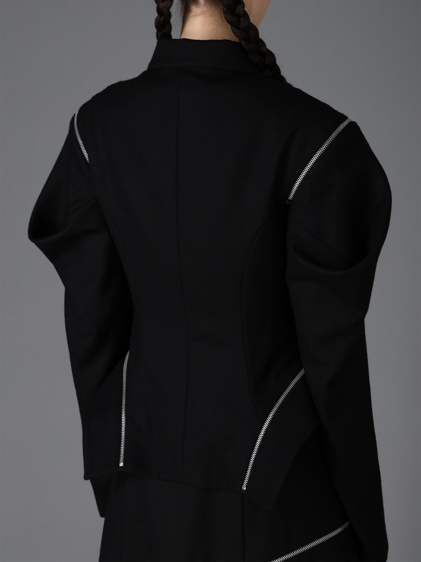 W/ SERGE ZIP PANEL BLOUSON(S Black): LIMI feu｜THE SHOP YOHJI YAMAMOTO