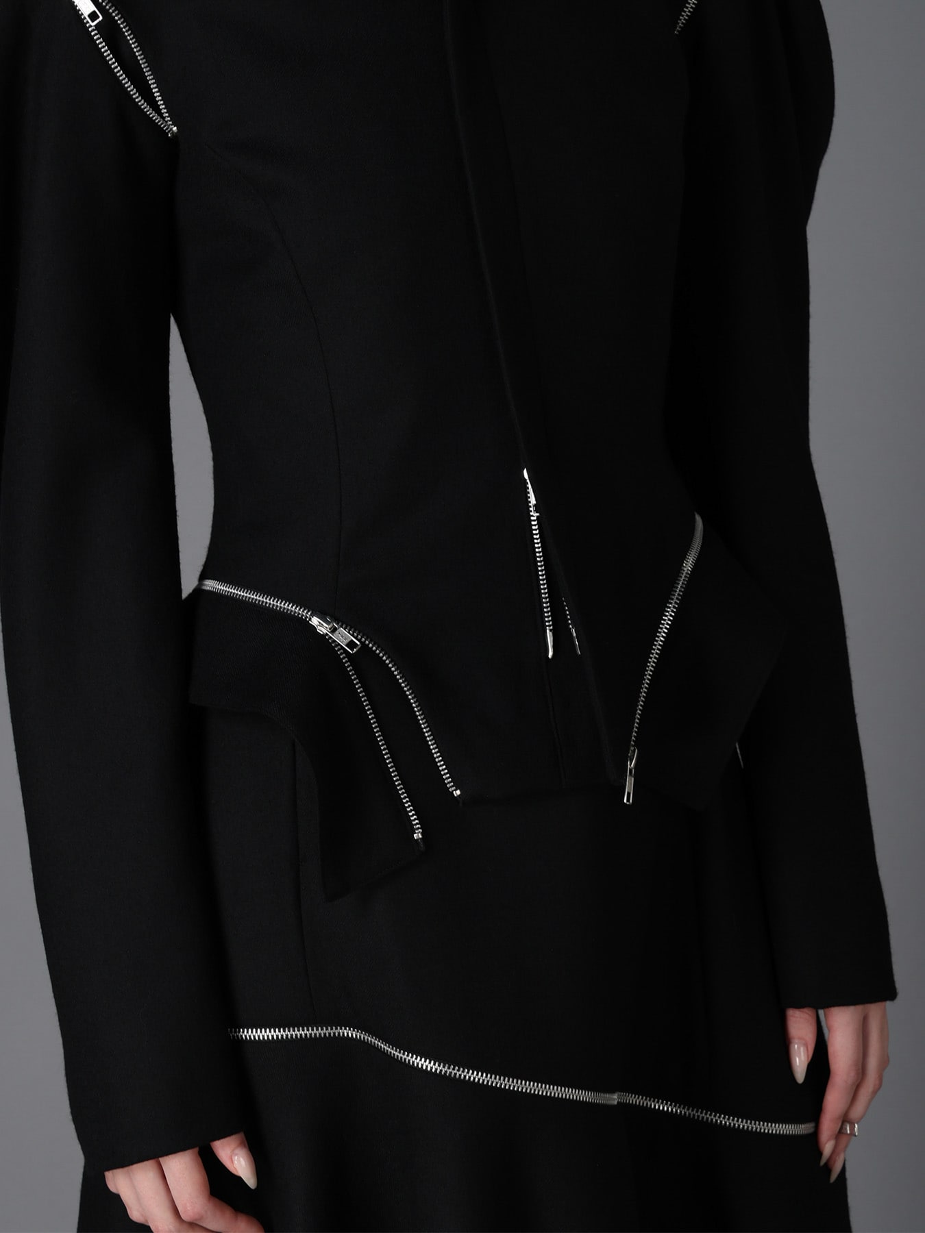 W/ SERGE  ZIP PANEL BLOUSON