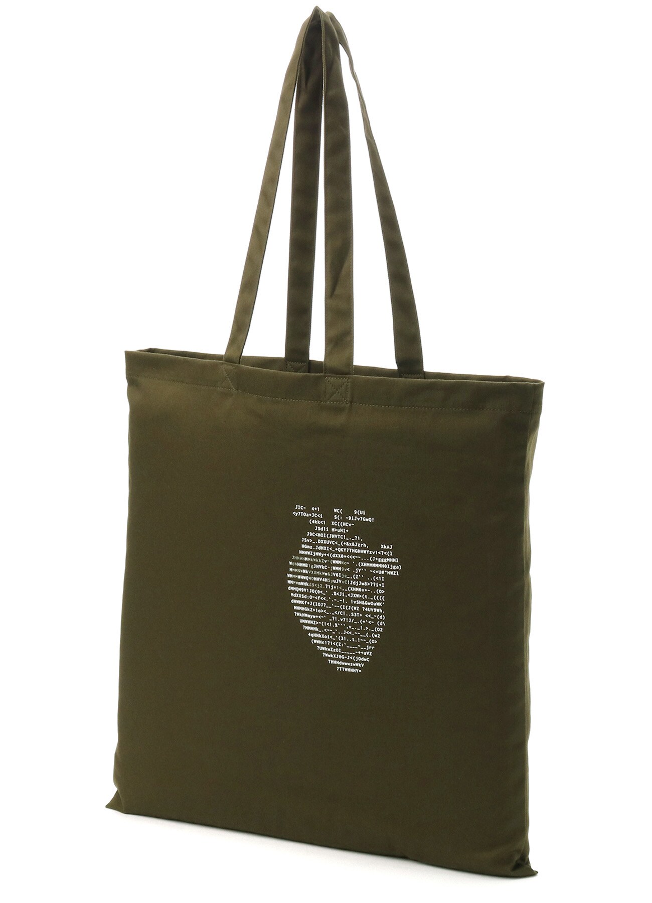 C/Ascii Heart Print Tote Bag(FREE SIZE Khaki): Vintage 1.1｜THE