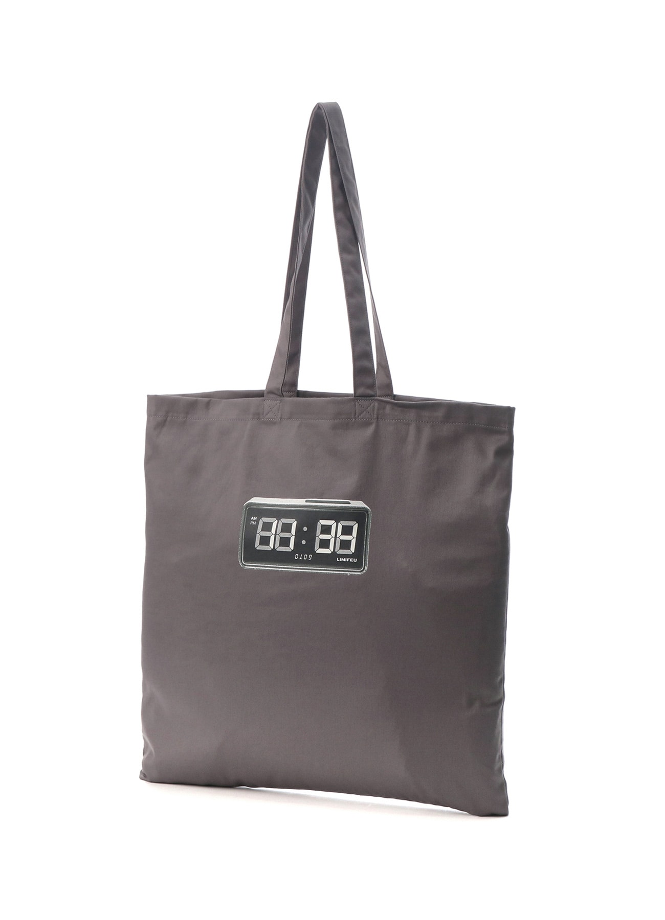 Clock Print Cotton Tote Bag