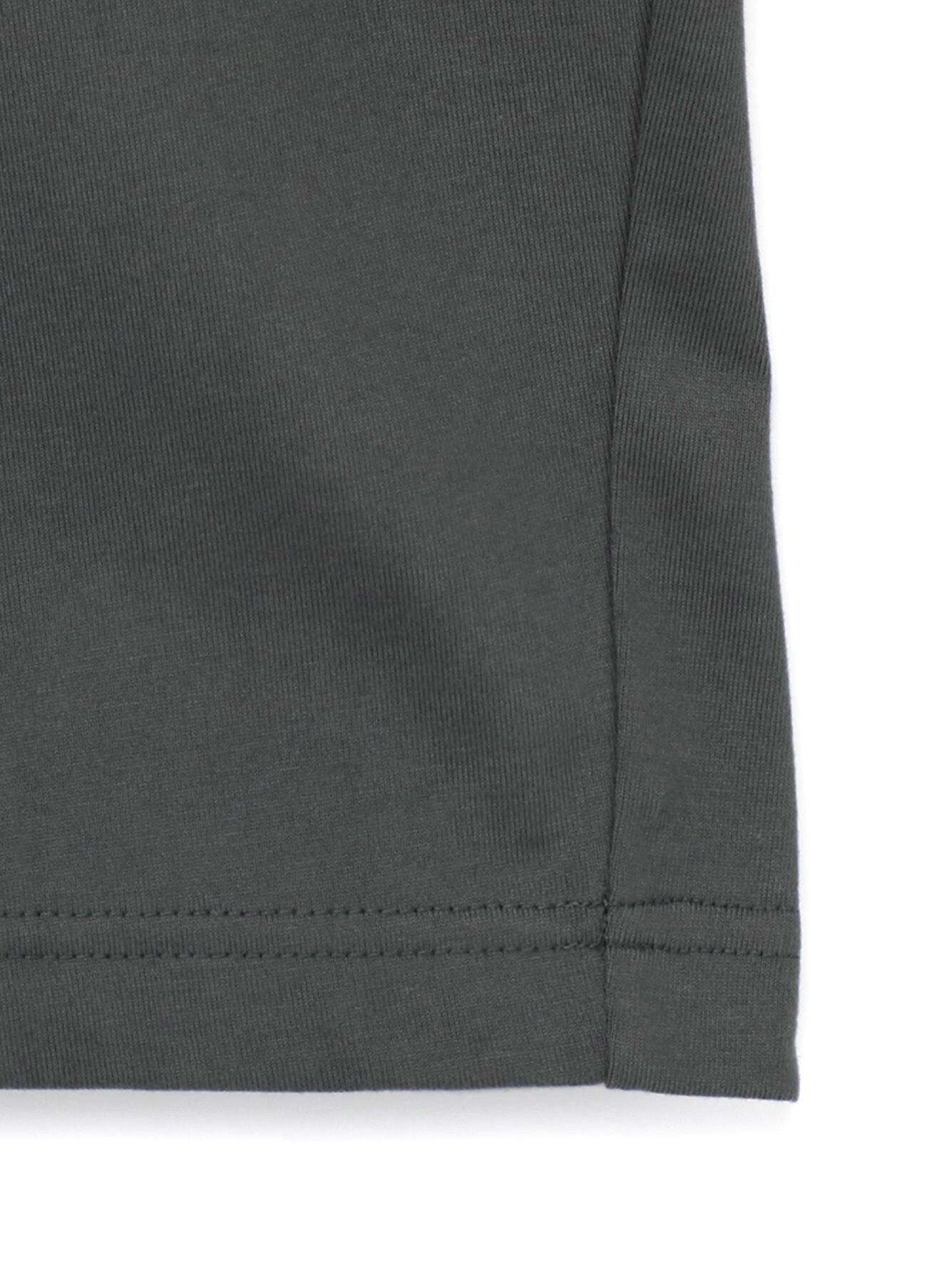 40/2 Cotton Plain stitch Shoulder Open T-Shirt(S Grey): Vintage