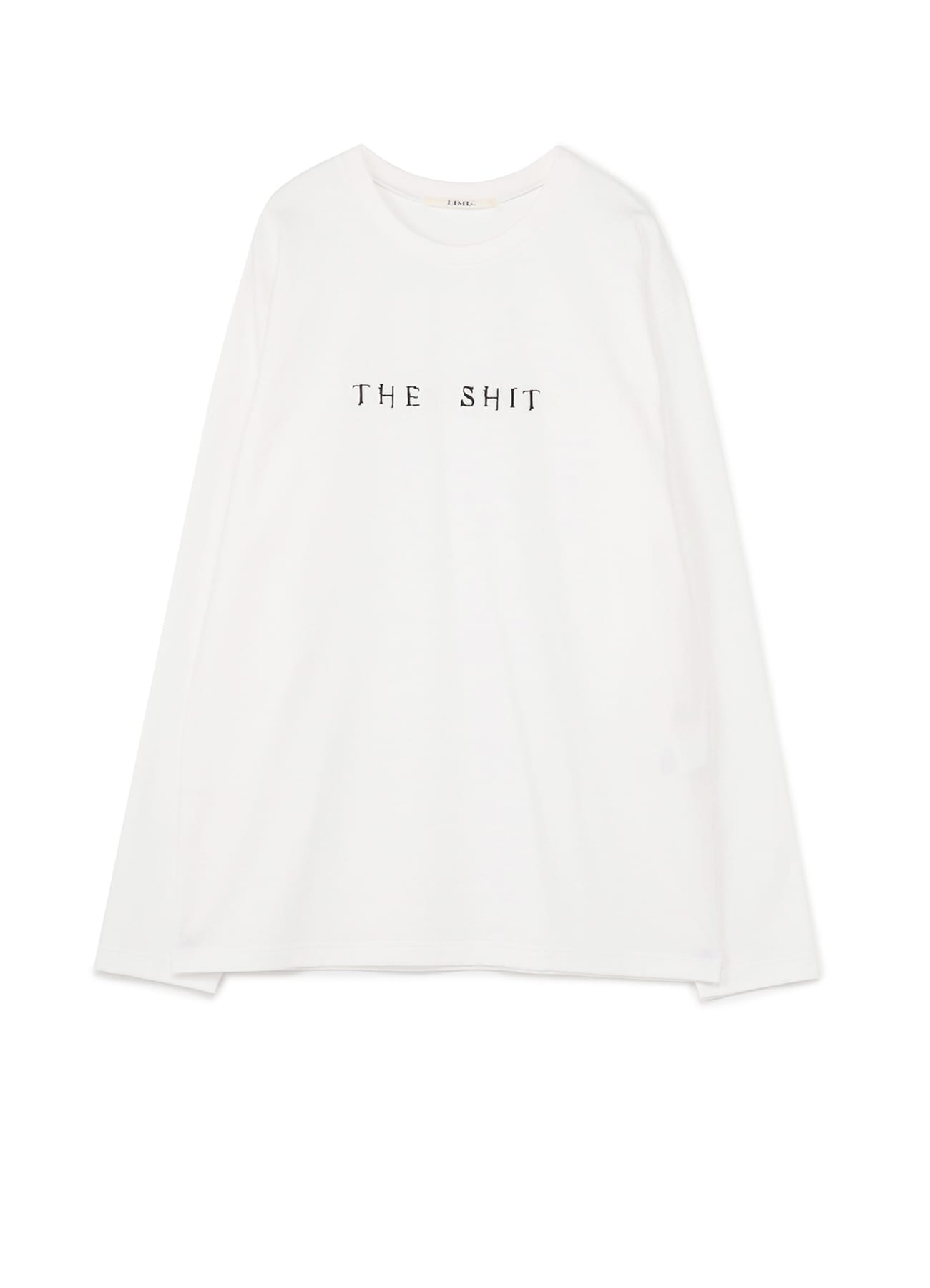 THE SHITS Embroidery Oversized Long T-Shirt