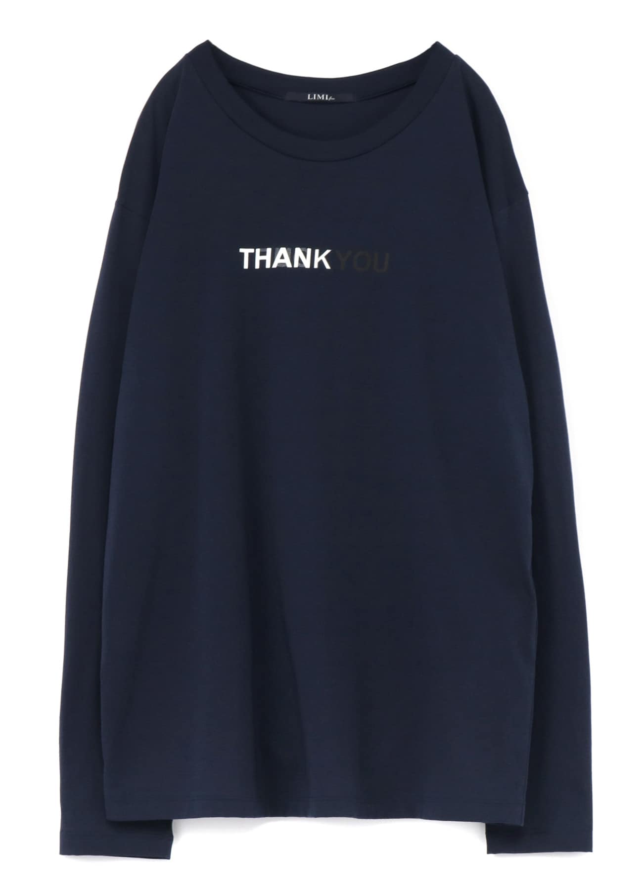 Fu*k You Print Oversized Long T-Shirt(S Navy): Vintage 1.1｜THE 