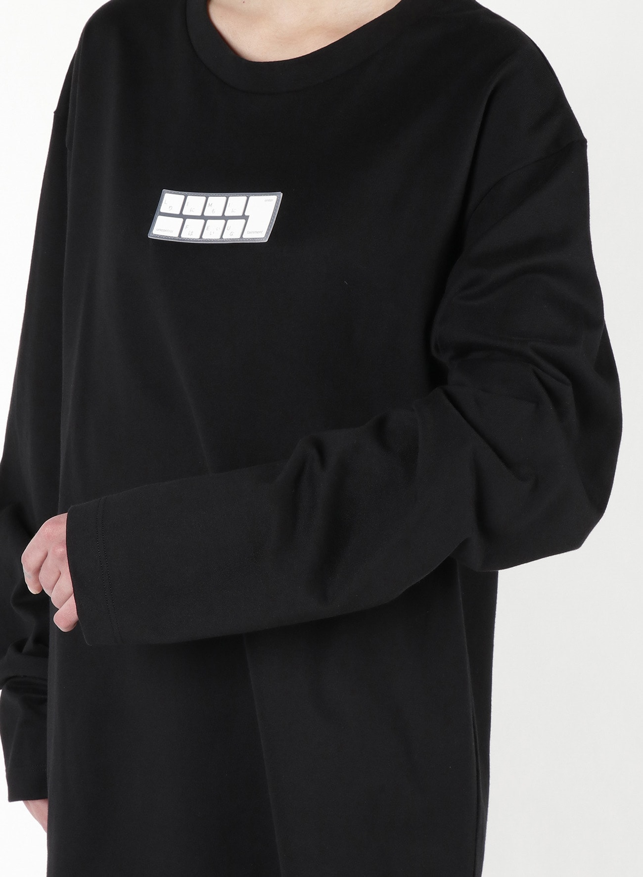 Silicon KeyBoard Oversized Long T-Shirt(S Black): Vintage｜THE 