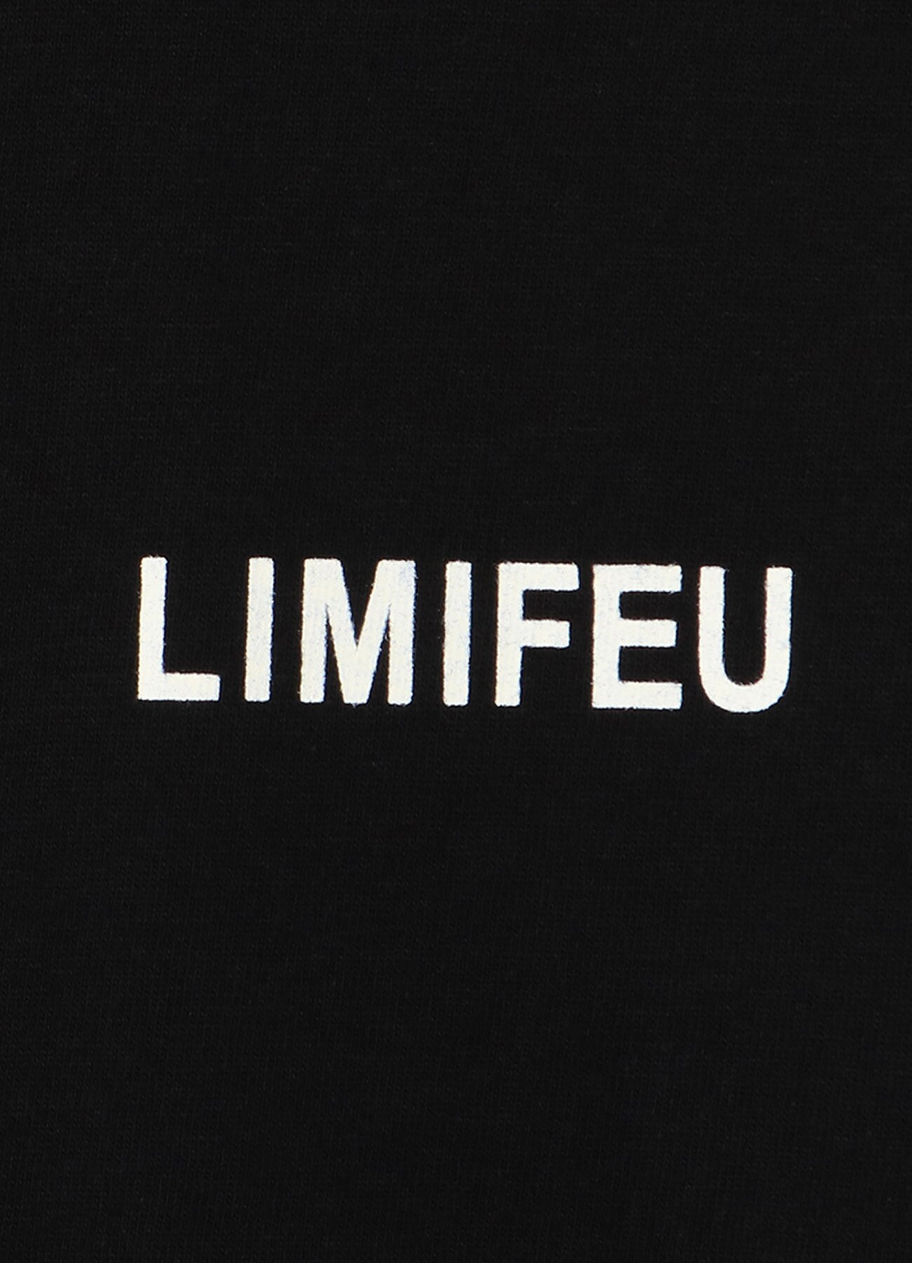 20/-Plain Stitch LIMI FEU Logo Print Long T-Shirt(M Black): LIMI 