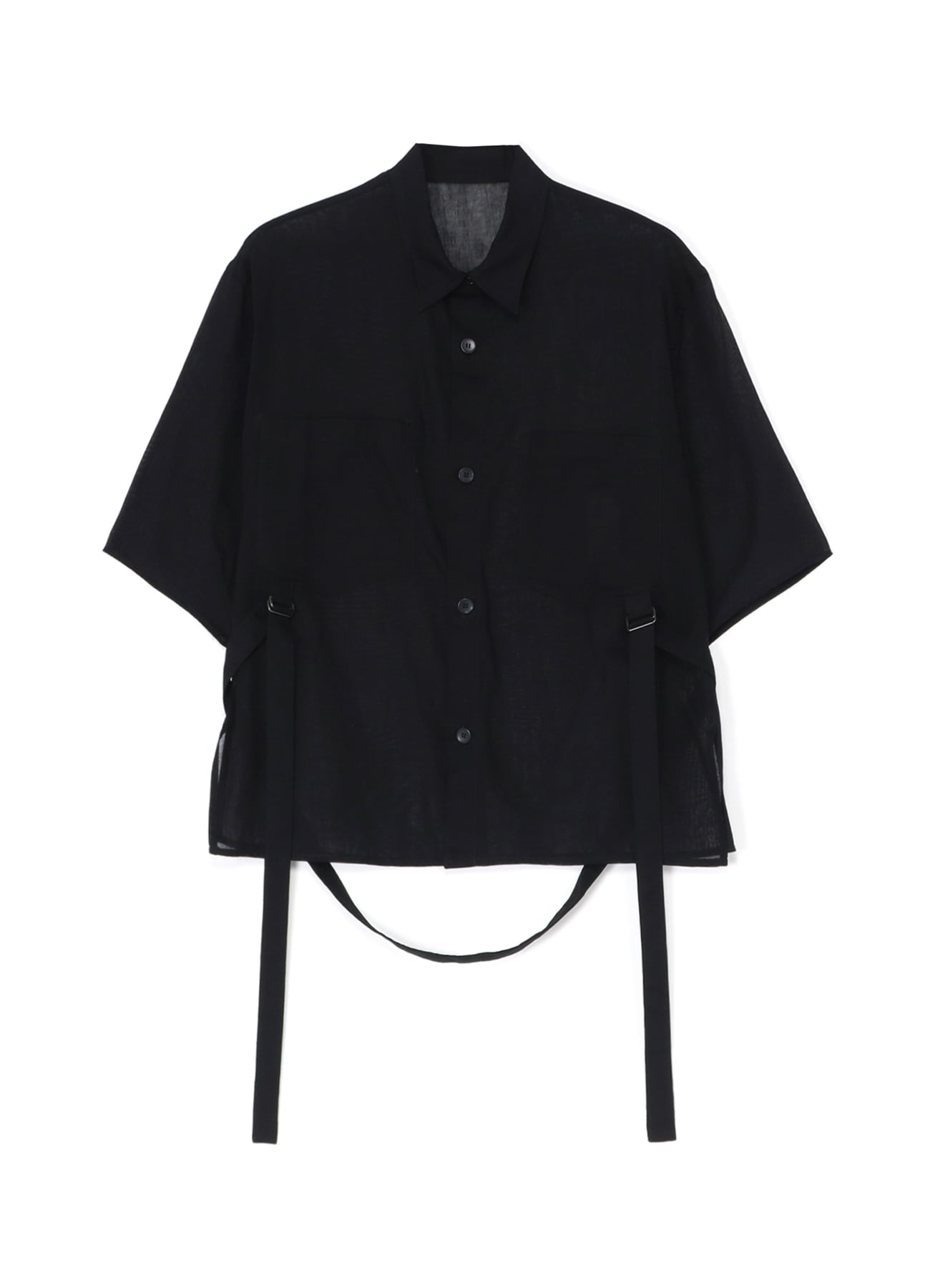 COTTON GAUZE BUTTON-UP SHORT SLEEVE SHIRT