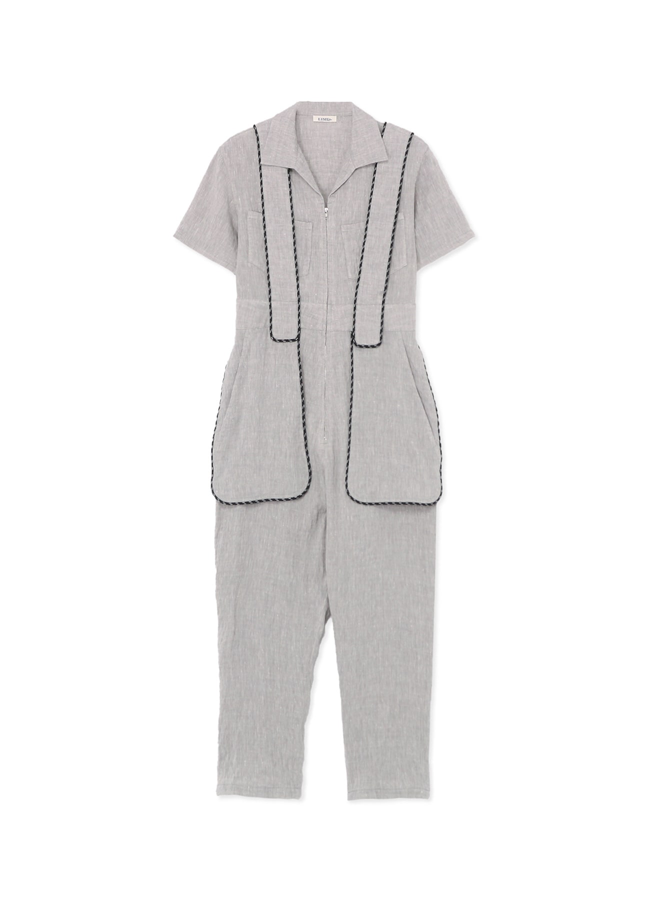 BREATHABLE LINEN/RAYON JUMPSUIT WITH MULTIPLE POCKETS