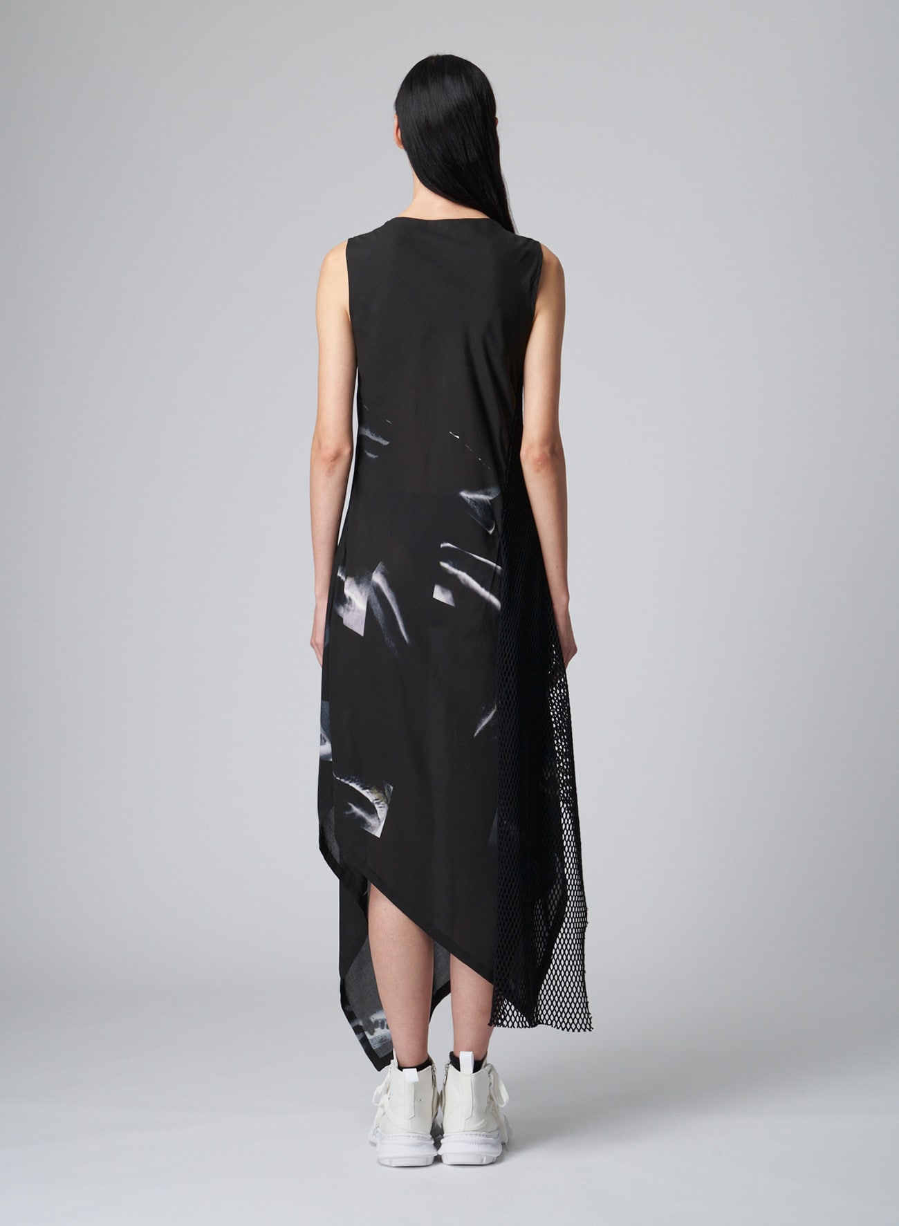 BURNING LIP PT ASYMMETRY DRESS WITH NET