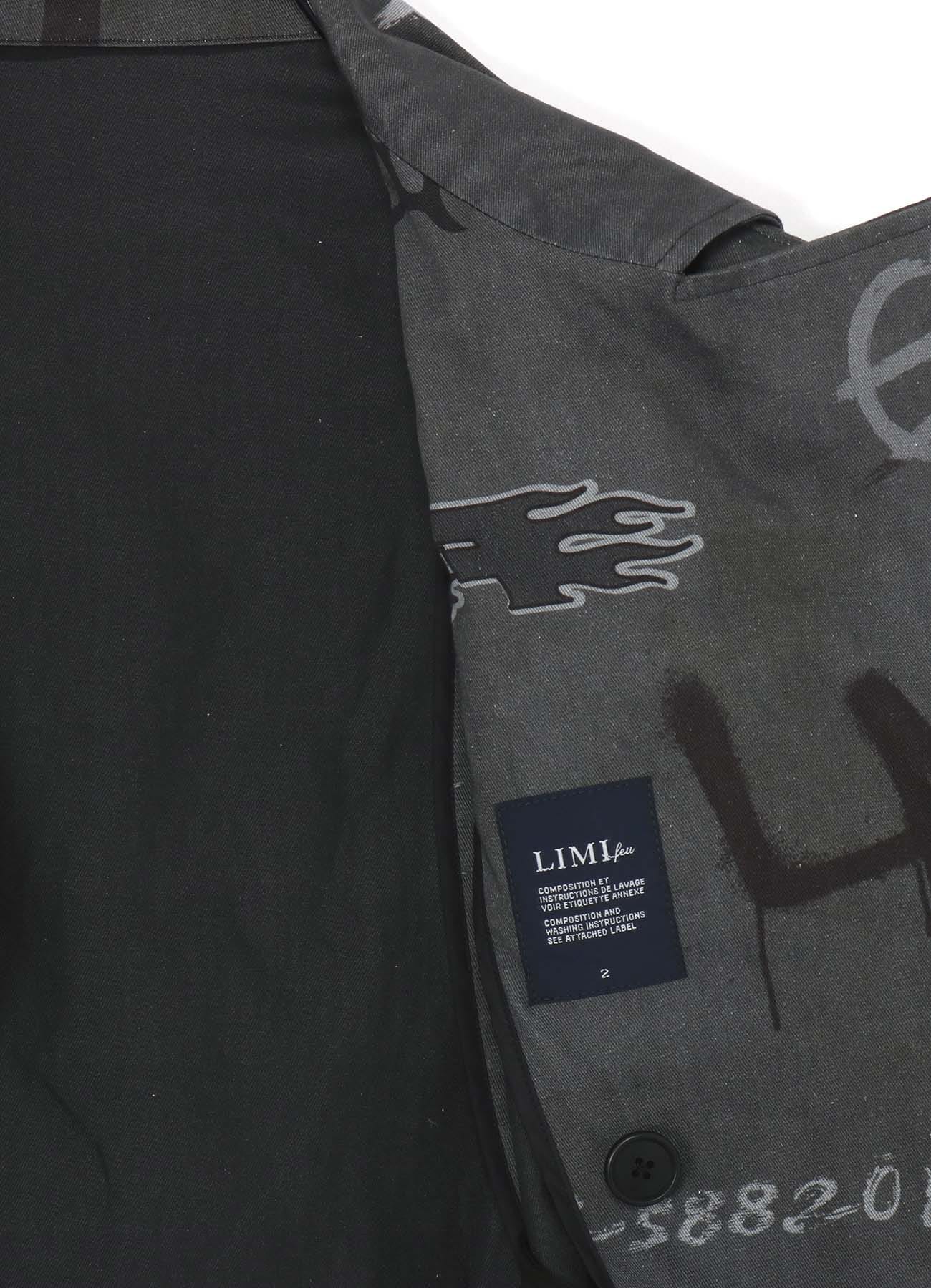 LIMI LOGO COLLAGE PT NET SLEEVES RIDERS JKT(S gray): Vintage 1.1 