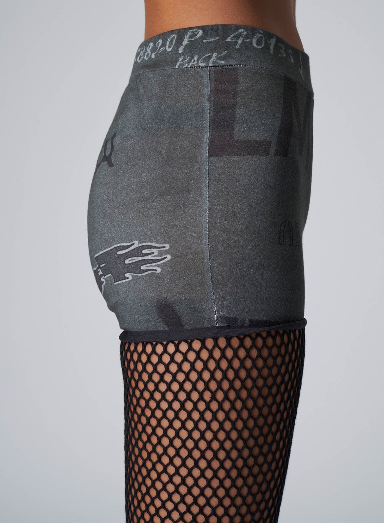 LIMI LOGO PT B+C MESH COMBI NET LEGGINGS