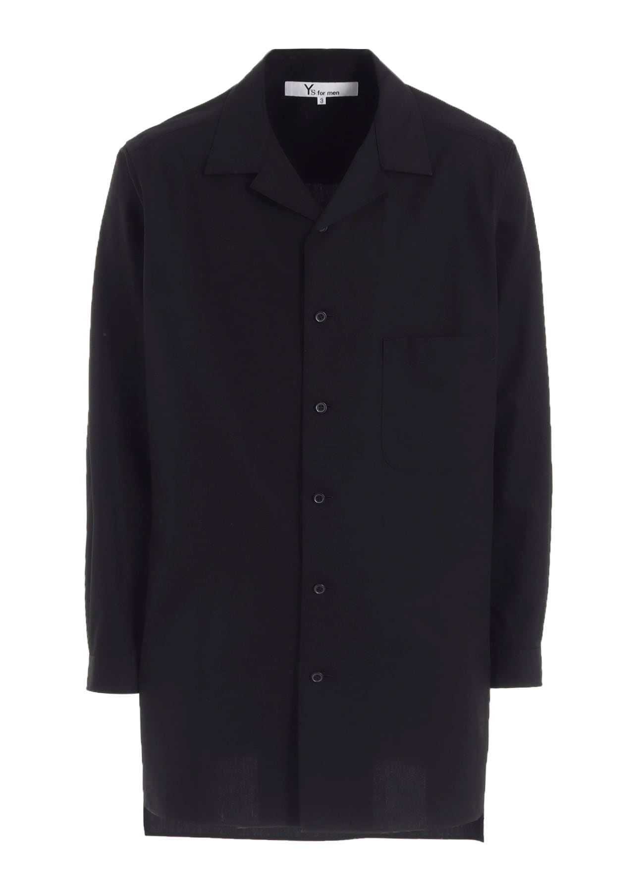 100/2 BROAD OPEN COLLAR SHIRT WITH LEFT CHEST POCKET