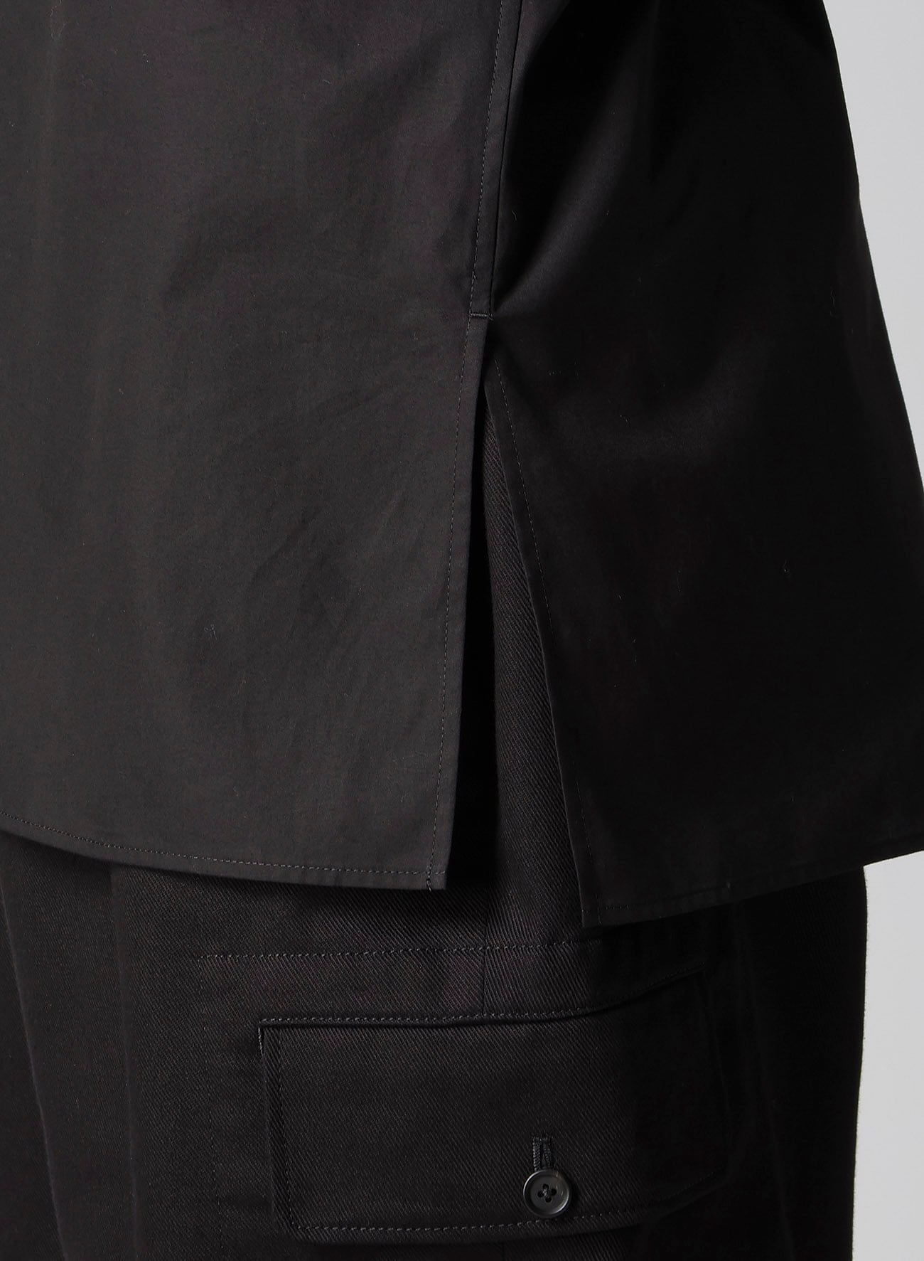 100/2 BROAD OPEN COLLAR SHIRT WITH LEFT CHEST POCKET