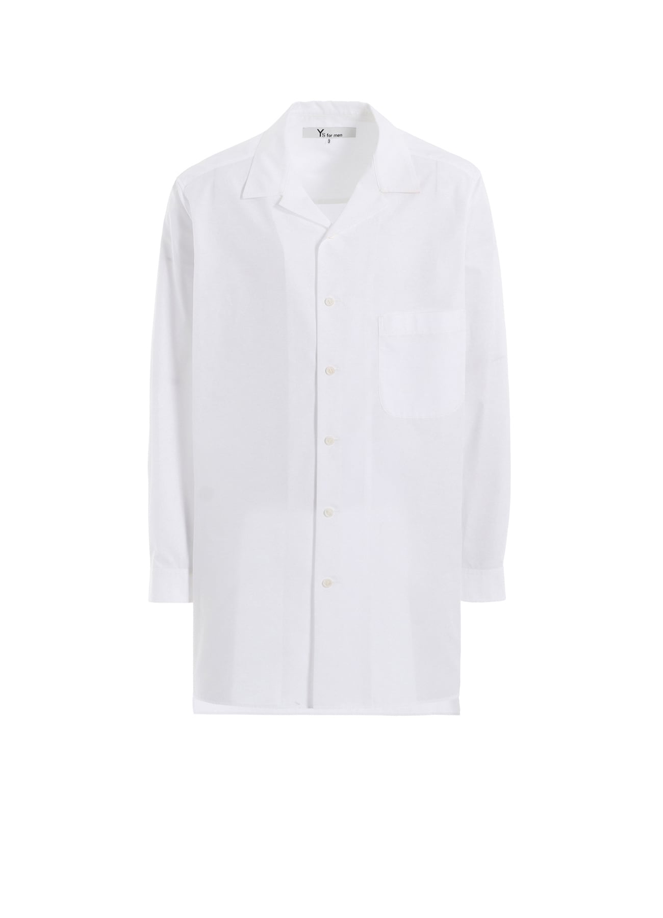 100/2 BROAD OPEN COLLAR SHIRT WITH LEFT CHEST POCKET